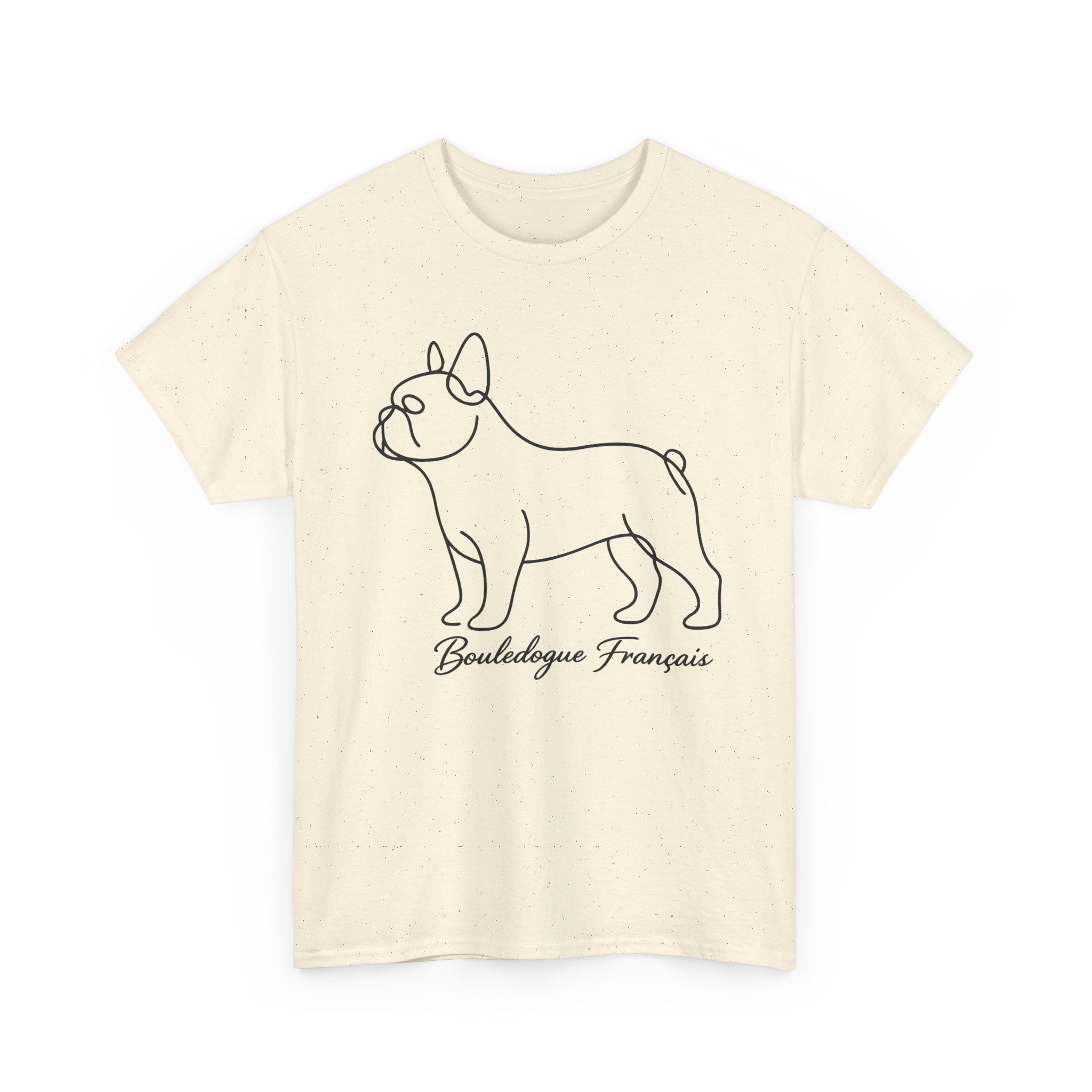T-Shirt Bouledogue Français – Illustration Trait Recto Verso