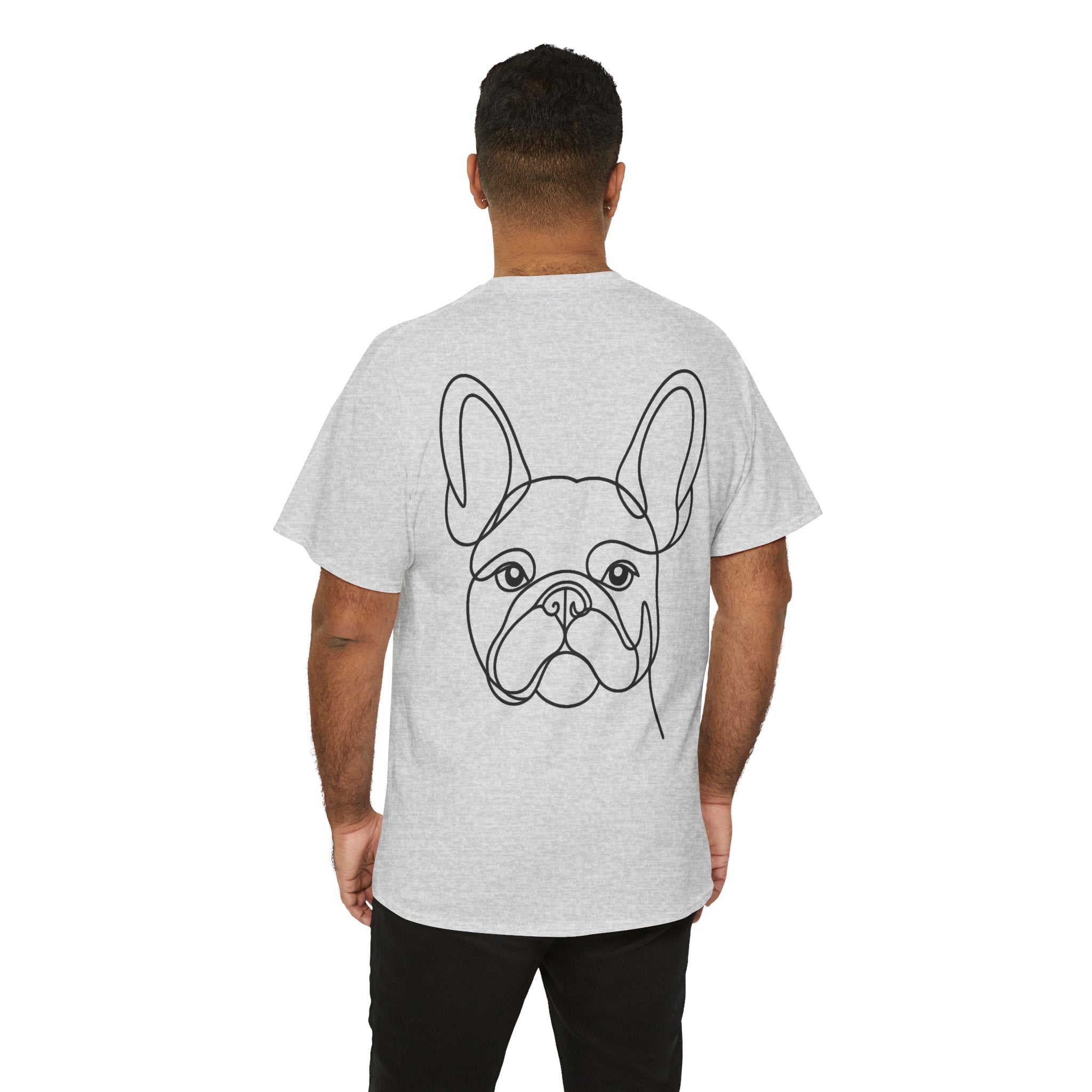 T-Shirt Bouledogue Français – Illustration Trait Recto Verso