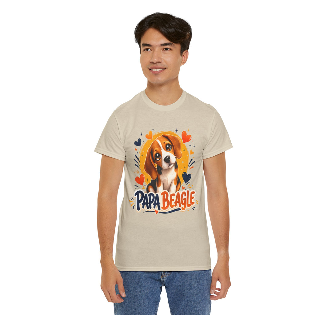 T-Shirt Homme Beagle – Papa Beagle Cadeau Fête des Pères