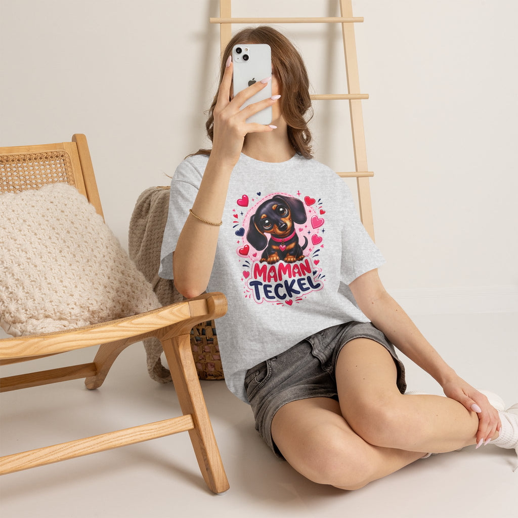T-Shirt Femme Teckel – Maman Teckel Cadeau