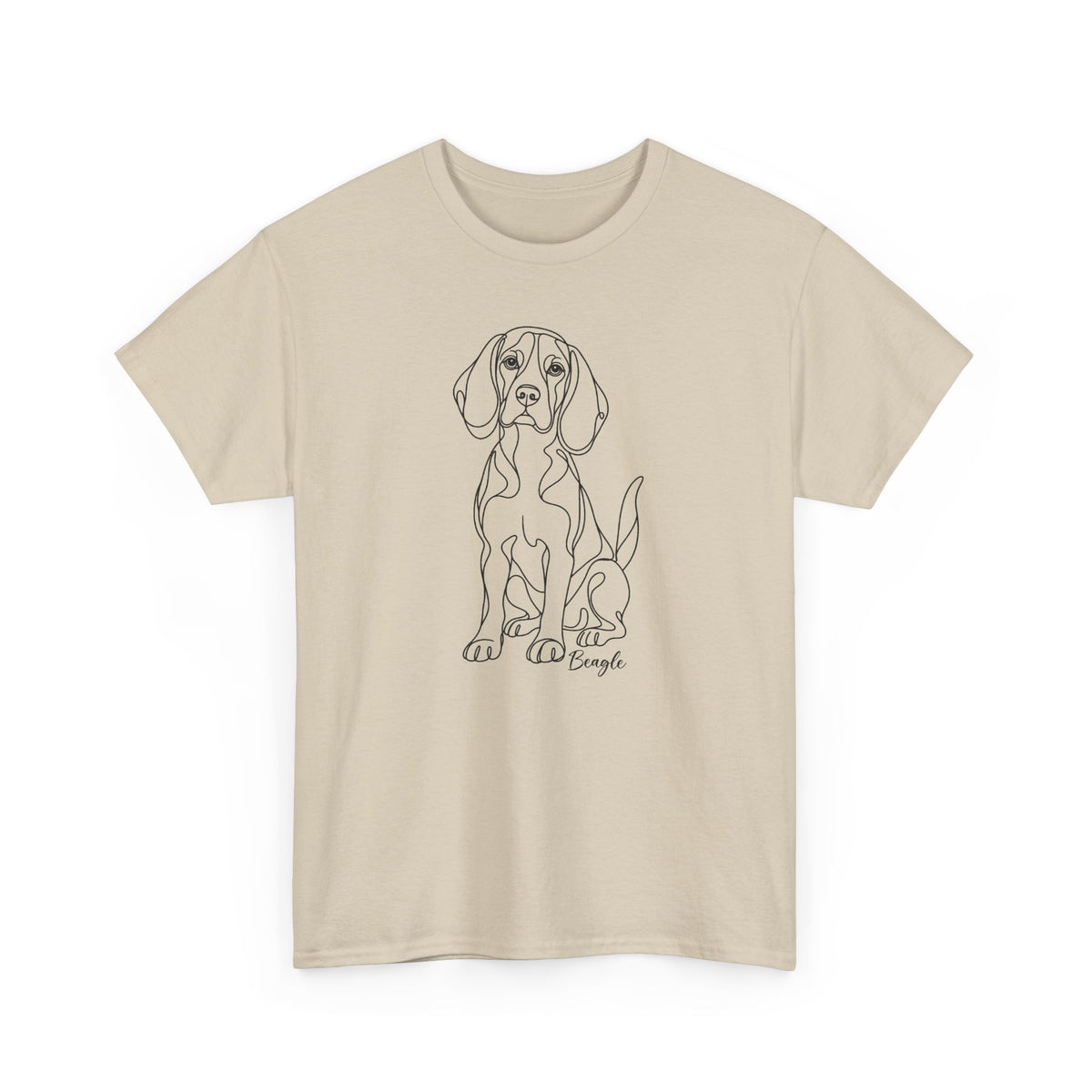 T-Shirt Beagle – Illustration Trait Recto Verso