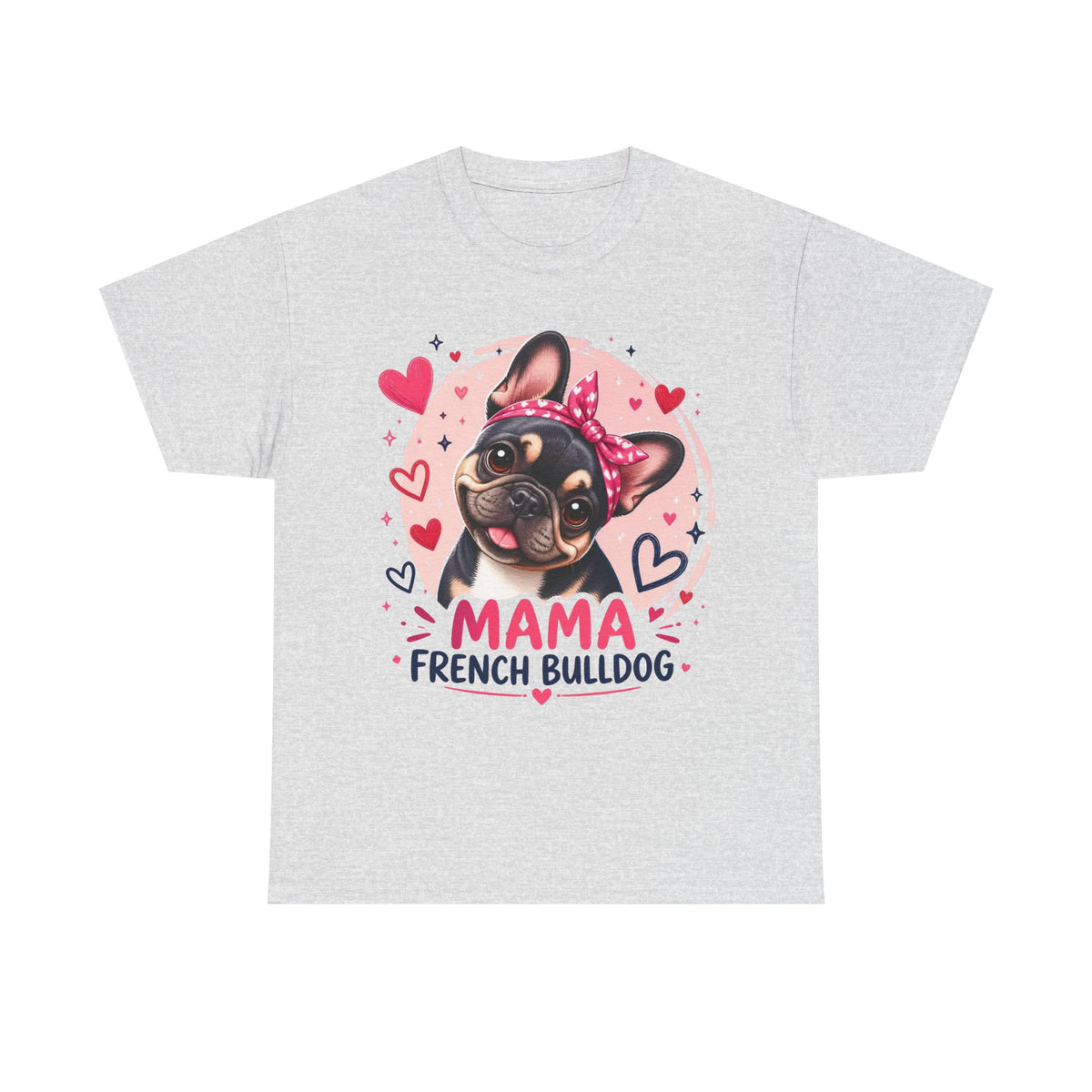 T-Shirt Femme Bouledogue Français – Mama Frenchie Graphique