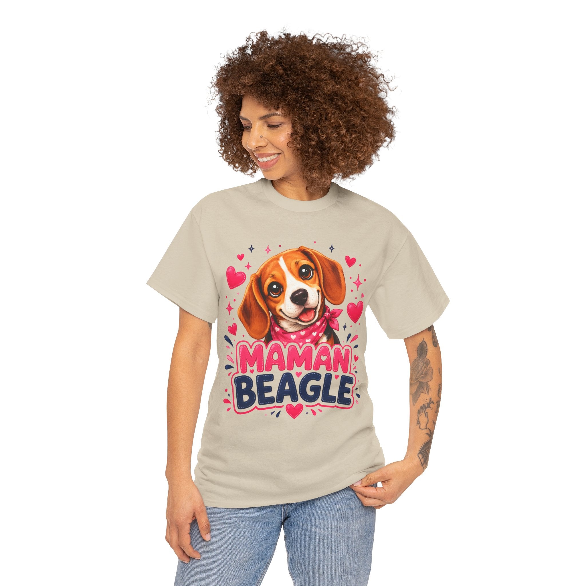 T-Shirt Femme Beagle – Maman Beagle Cadeau