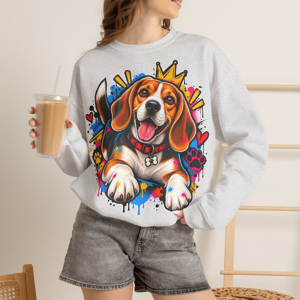Sweatshirt Beagle – Beagle Coloré Graffiti