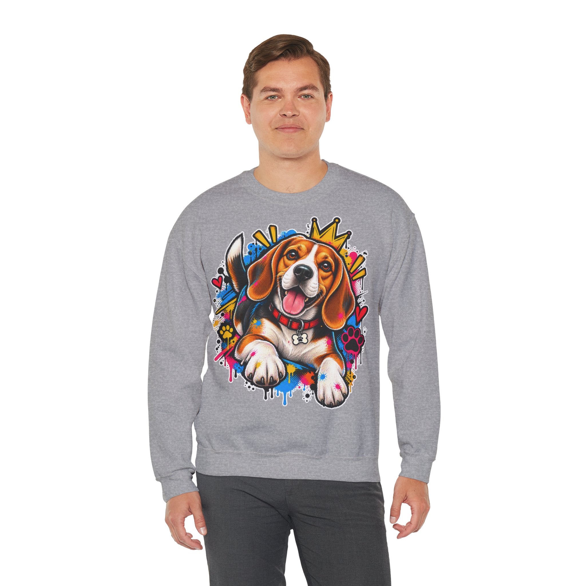 Sweatshirt Beagle – Beagle Coloré Graffiti