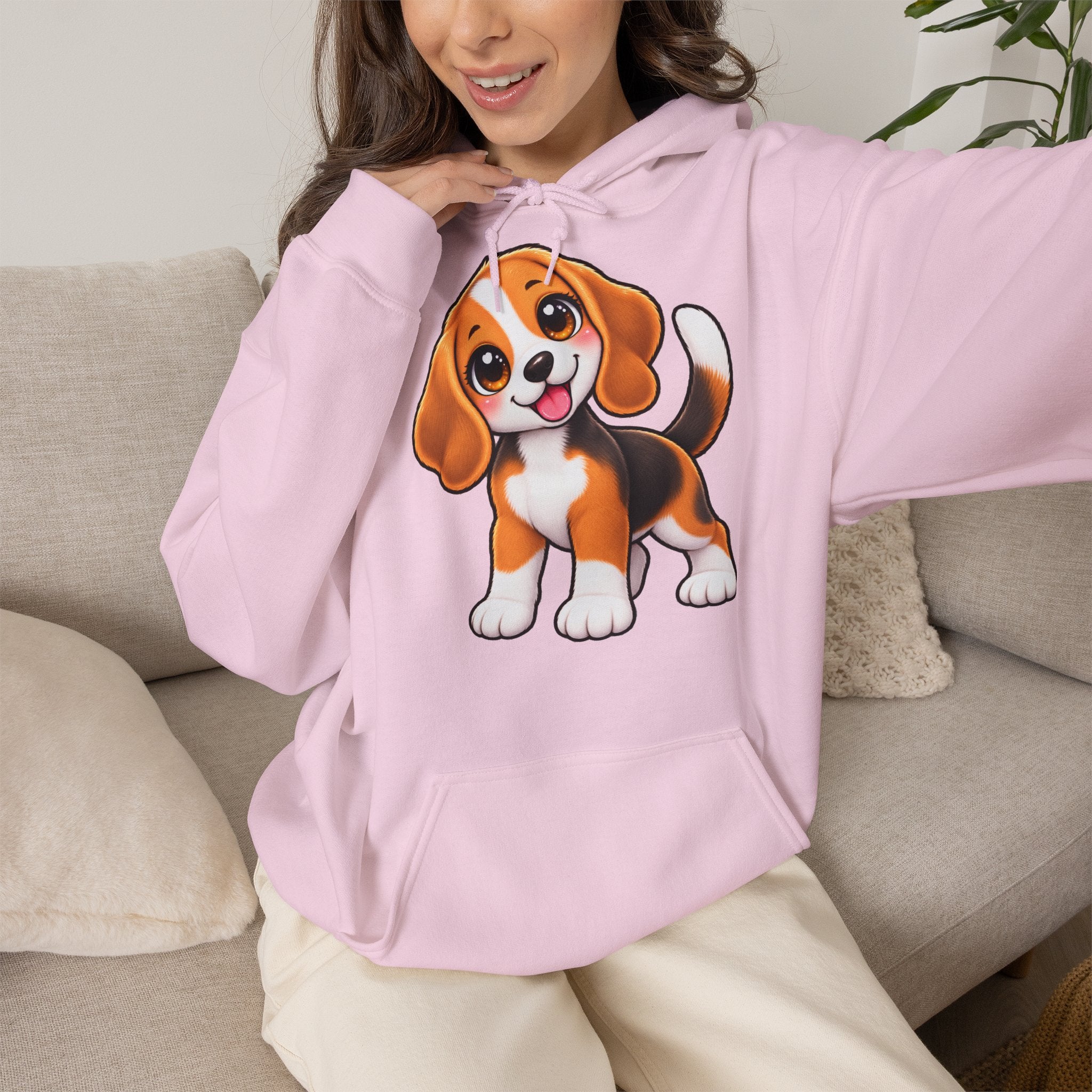 Sweatshirt à Capuche Beagle – Beagle Love Recto Verso