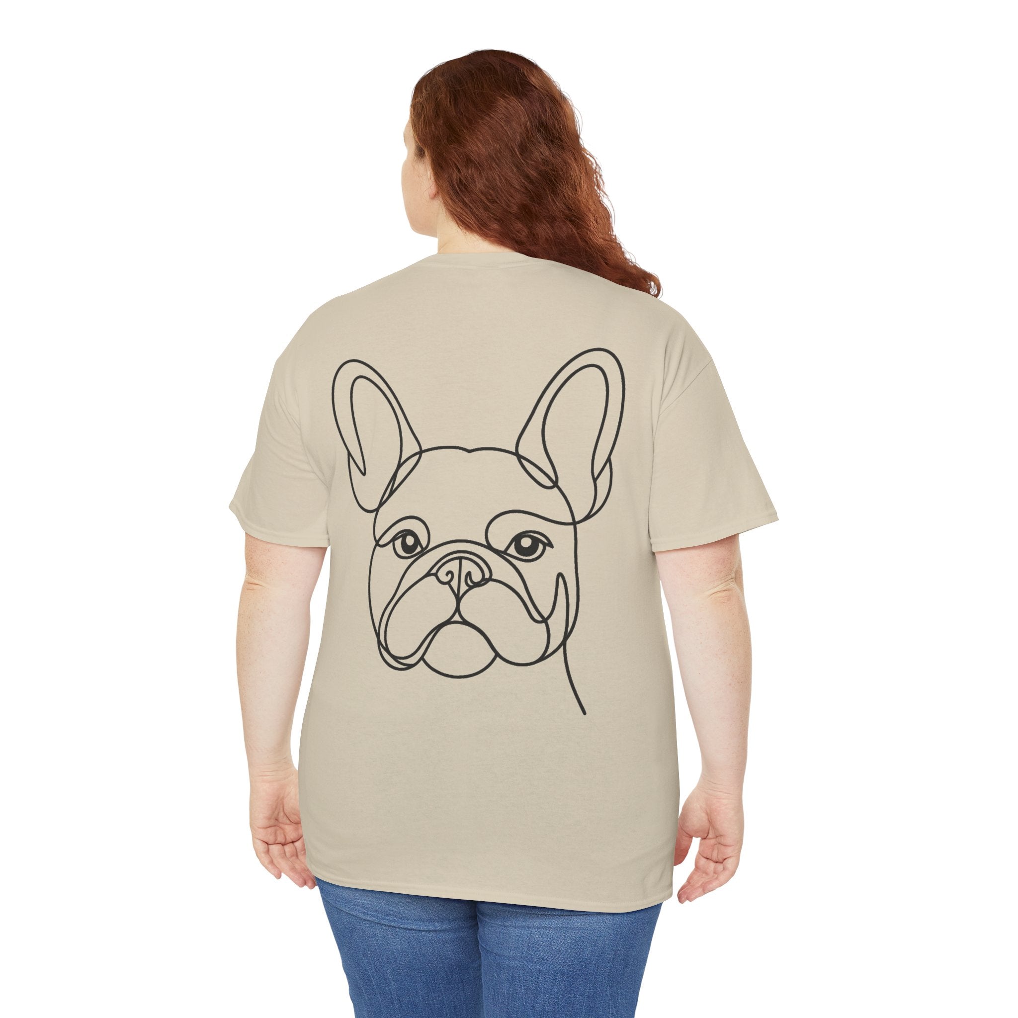 T-Shirt Bouledogue Français – Illustration Trait Recto Verso