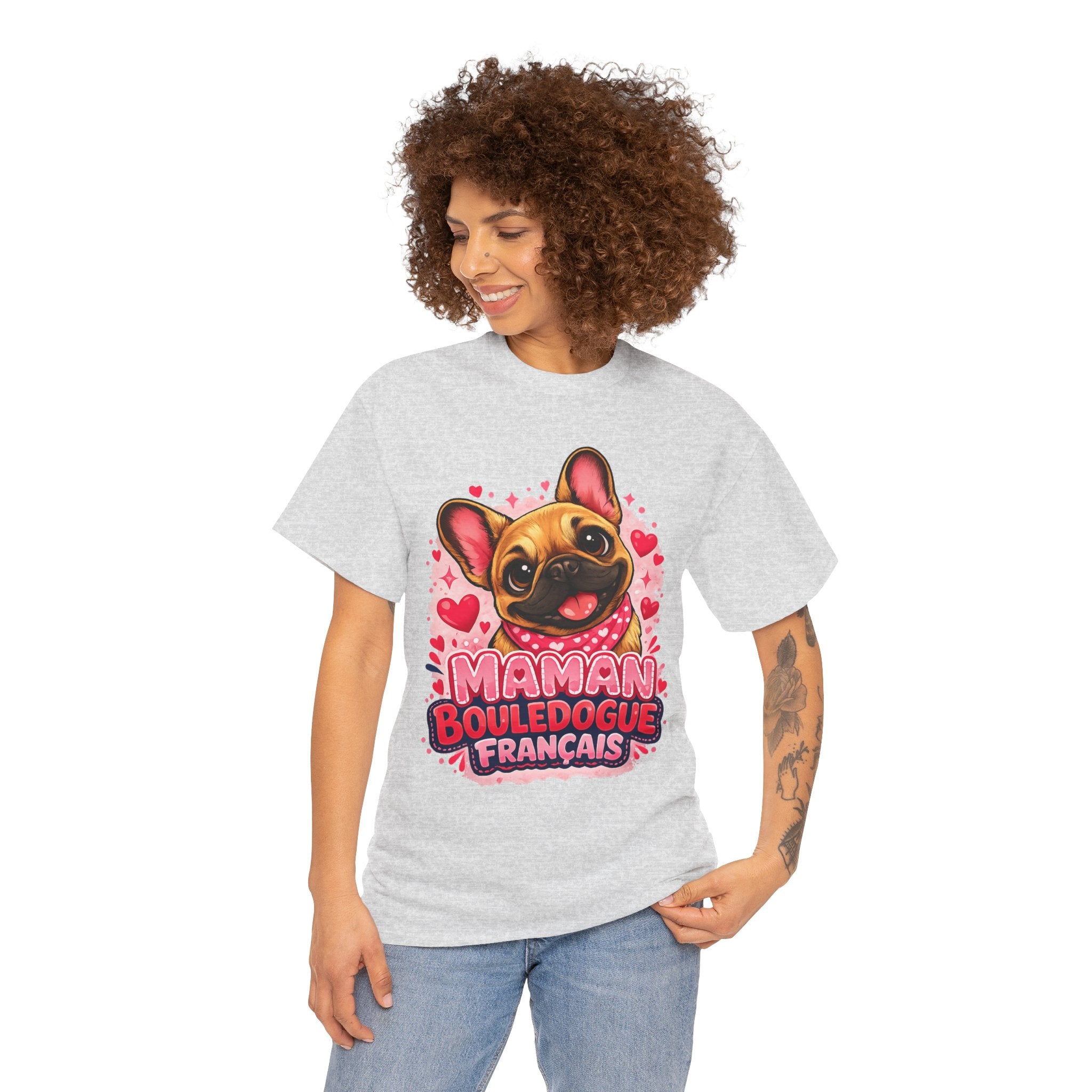 T-Shirt Femme Bouledogue Français – Maman Frenchie Cadeau