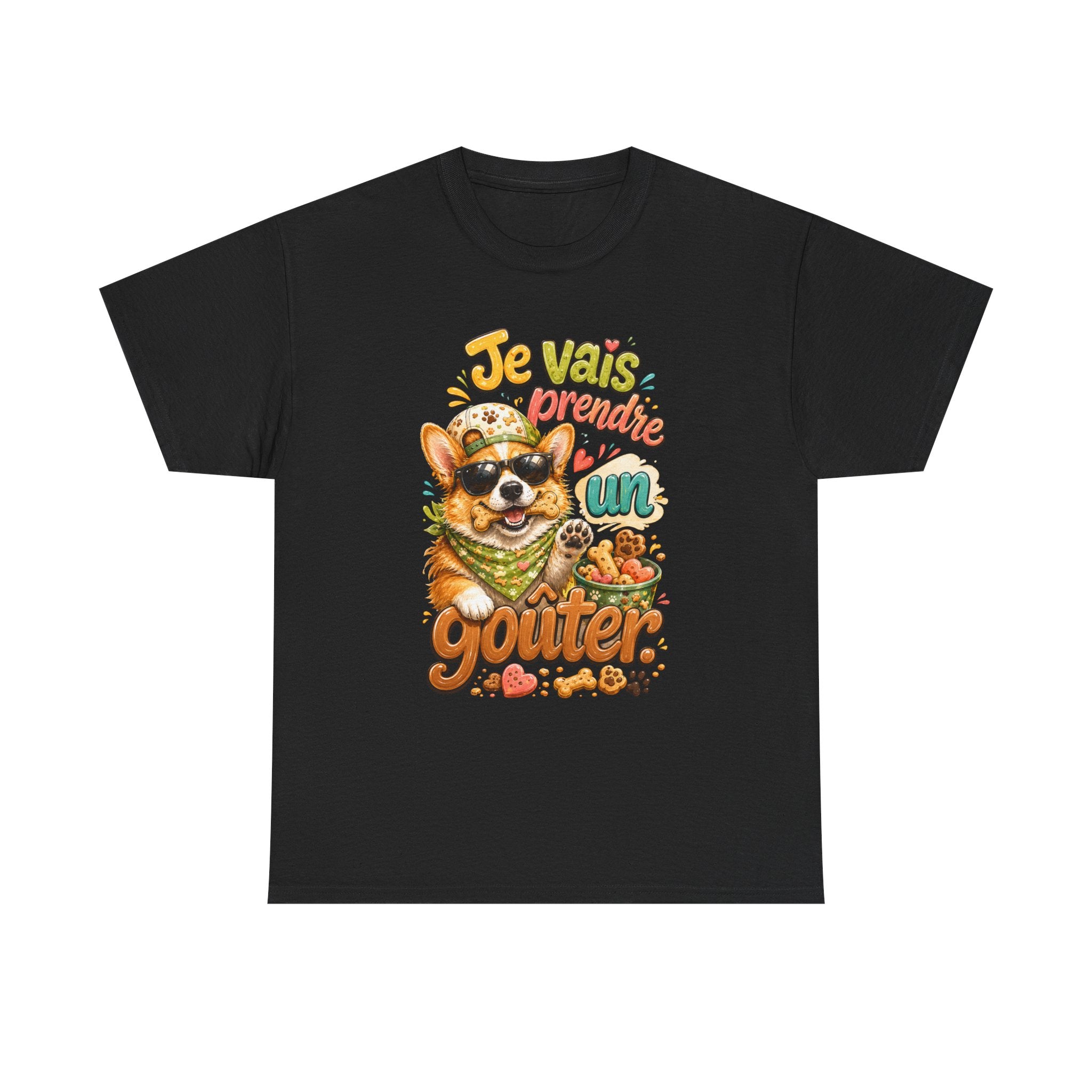 Corgi Snack Je vais prendre un goûter Cute French Dog Graphic T-Shirt