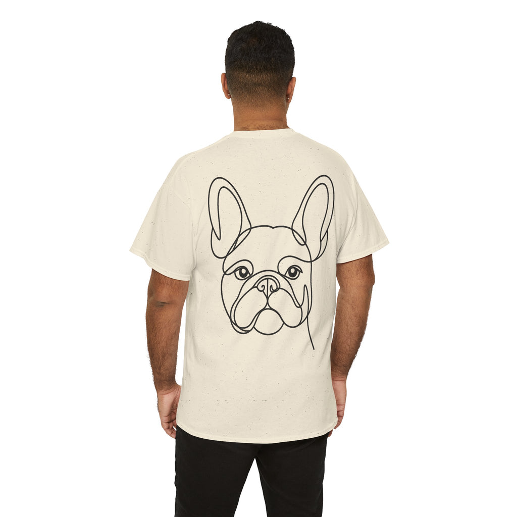 T-Shirt Bouledogue Français – Illustration Trait Recto Verso
