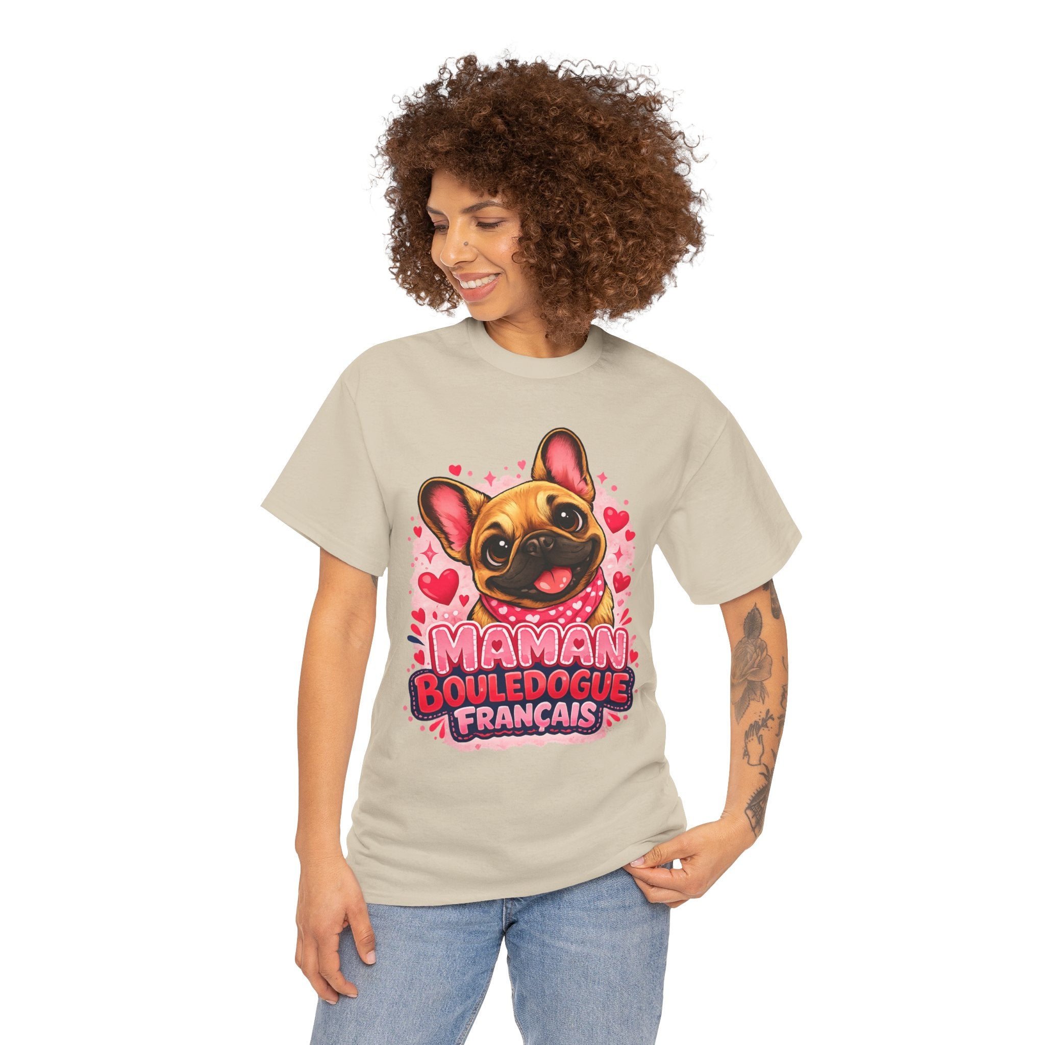 T-Shirt Femme Bouledogue Français – Maman Frenchie Cadeau