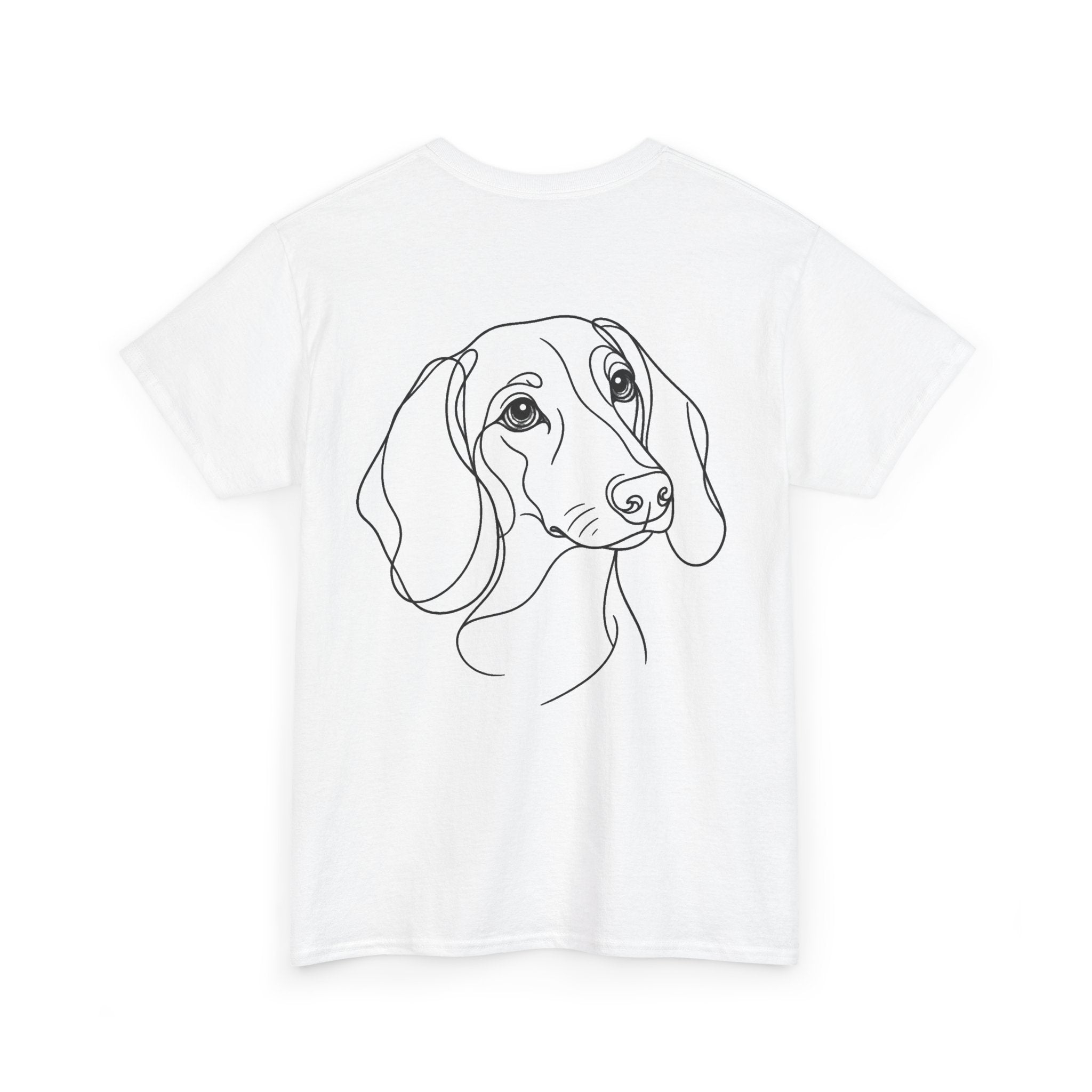 T-Shirt Teckel – Illustration Trait Recto Verso