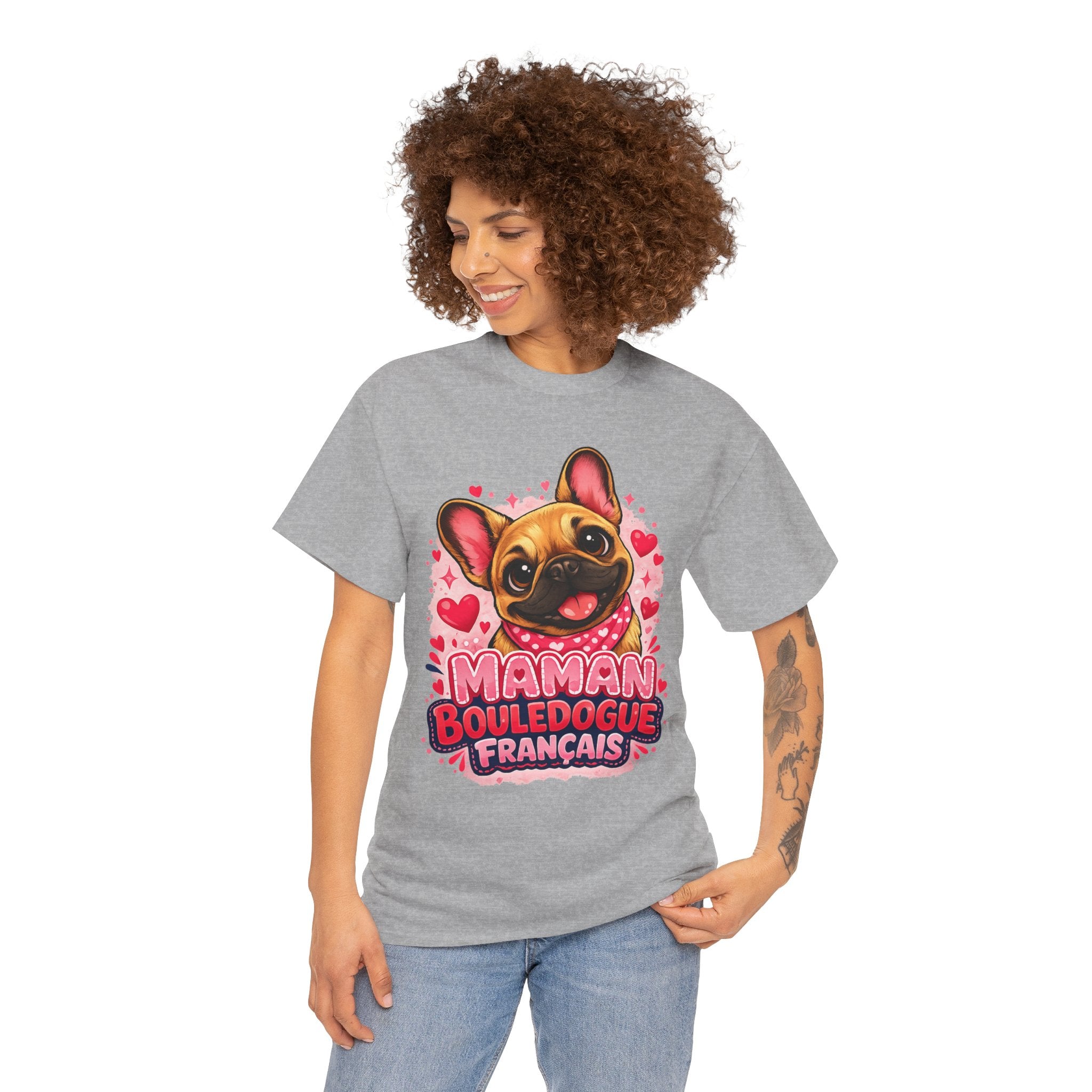 T-Shirt Femme Bouledogue Français – Maman Frenchie Cadeau