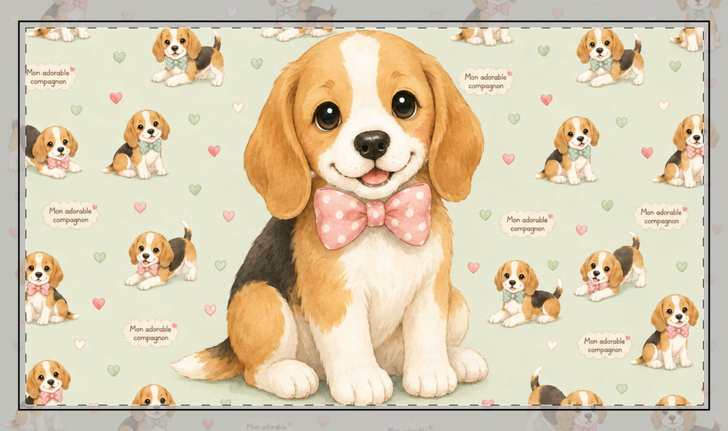 Tapis Bureau Beagle - Chien Beagle