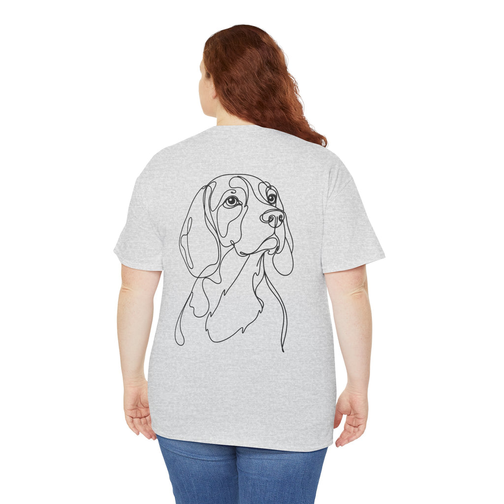 T-Shirt Beagle – Illustration Trait Recto Verso