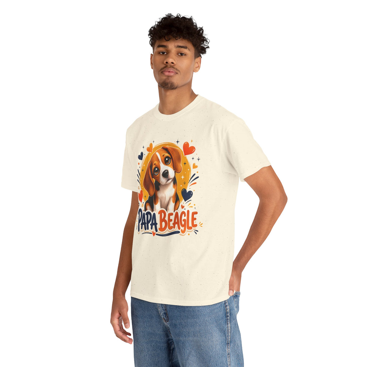T-Shirt Homme Beagle – Papa Beagle Cadeau Fête des Pères