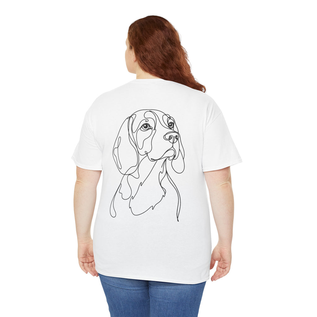 T-Shirt Beagle – Illustration Trait Recto Verso