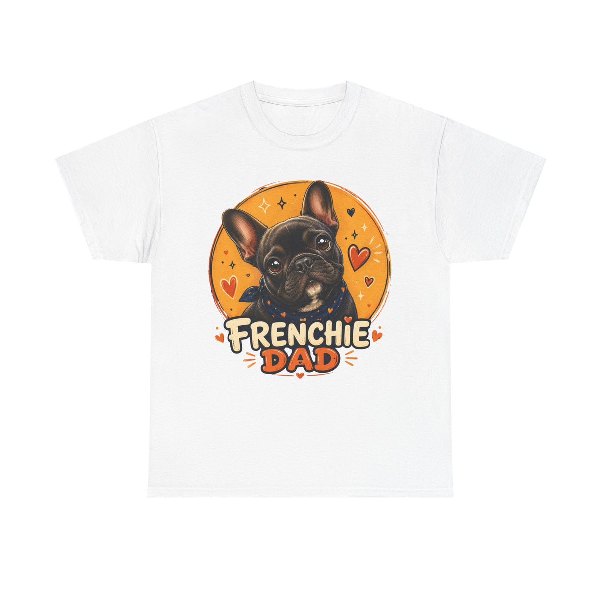 T-Shirt Homme Bouledogue Français – Papa Frenchie Graphique