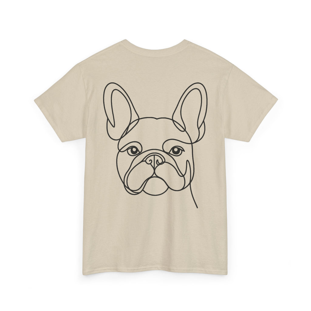 T-Shirt Bouledogue Français – Illustration Trait Recto Verso