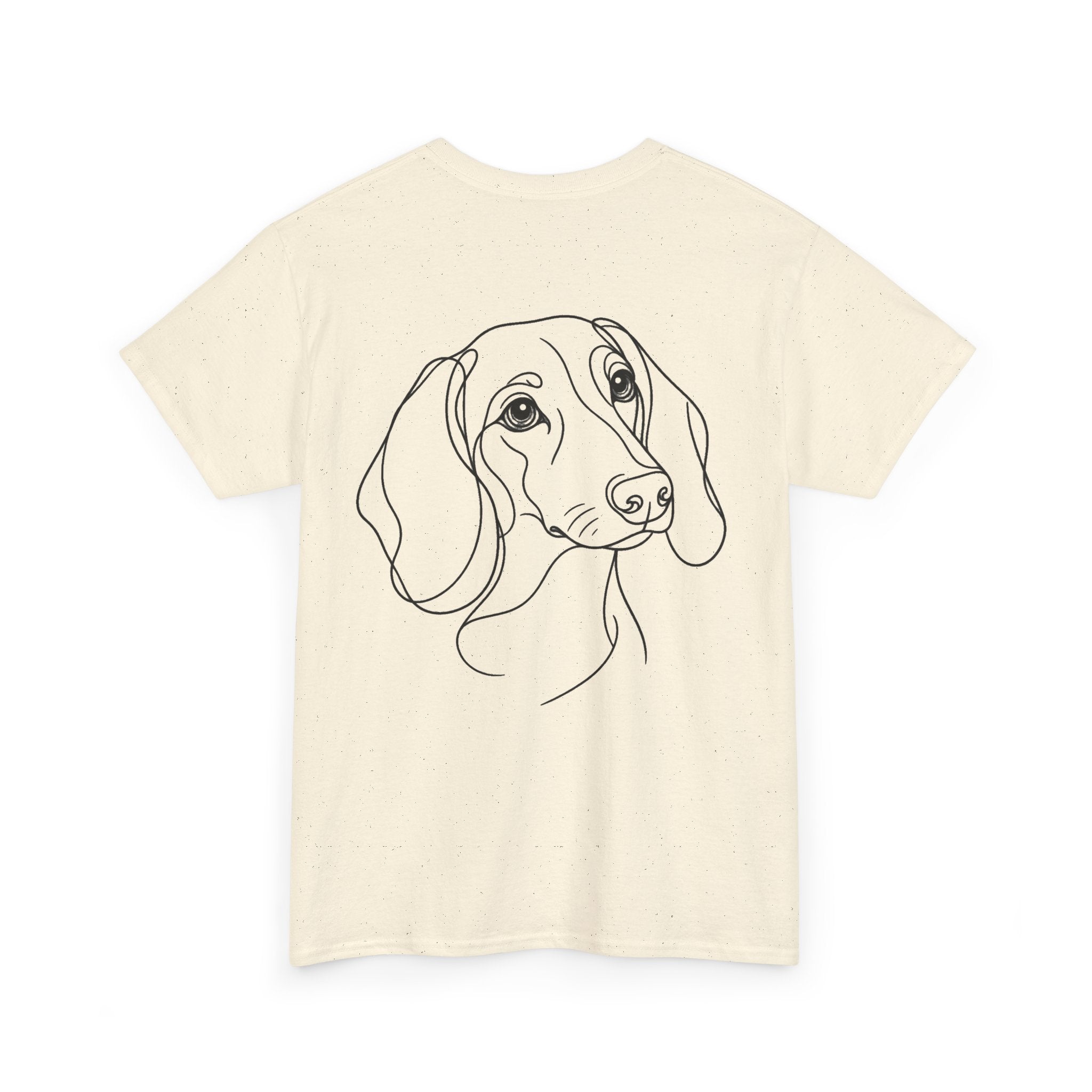 T-Shirt Teckel – Illustration Trait Recto Verso