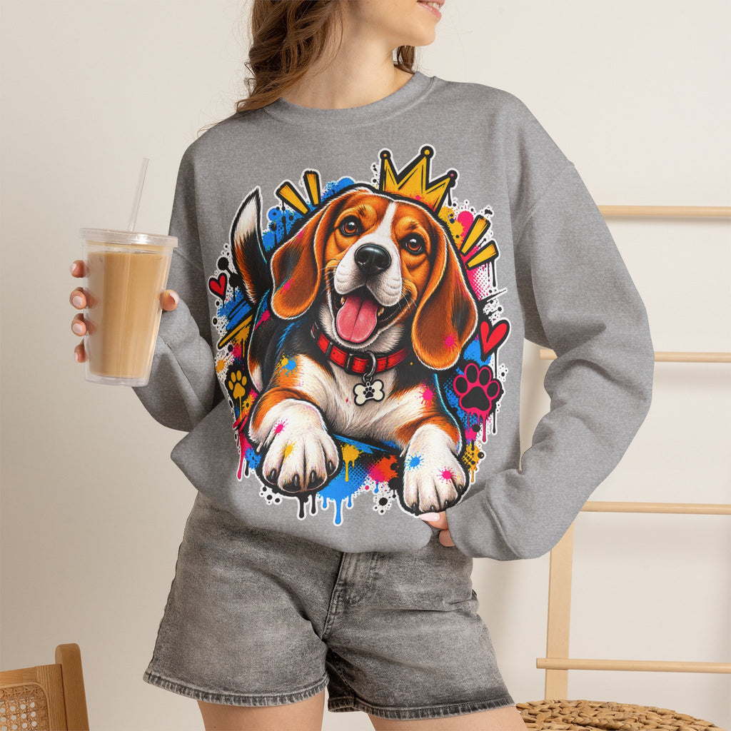 Sweatshirt Beagle – Beagle Coloré Graffiti