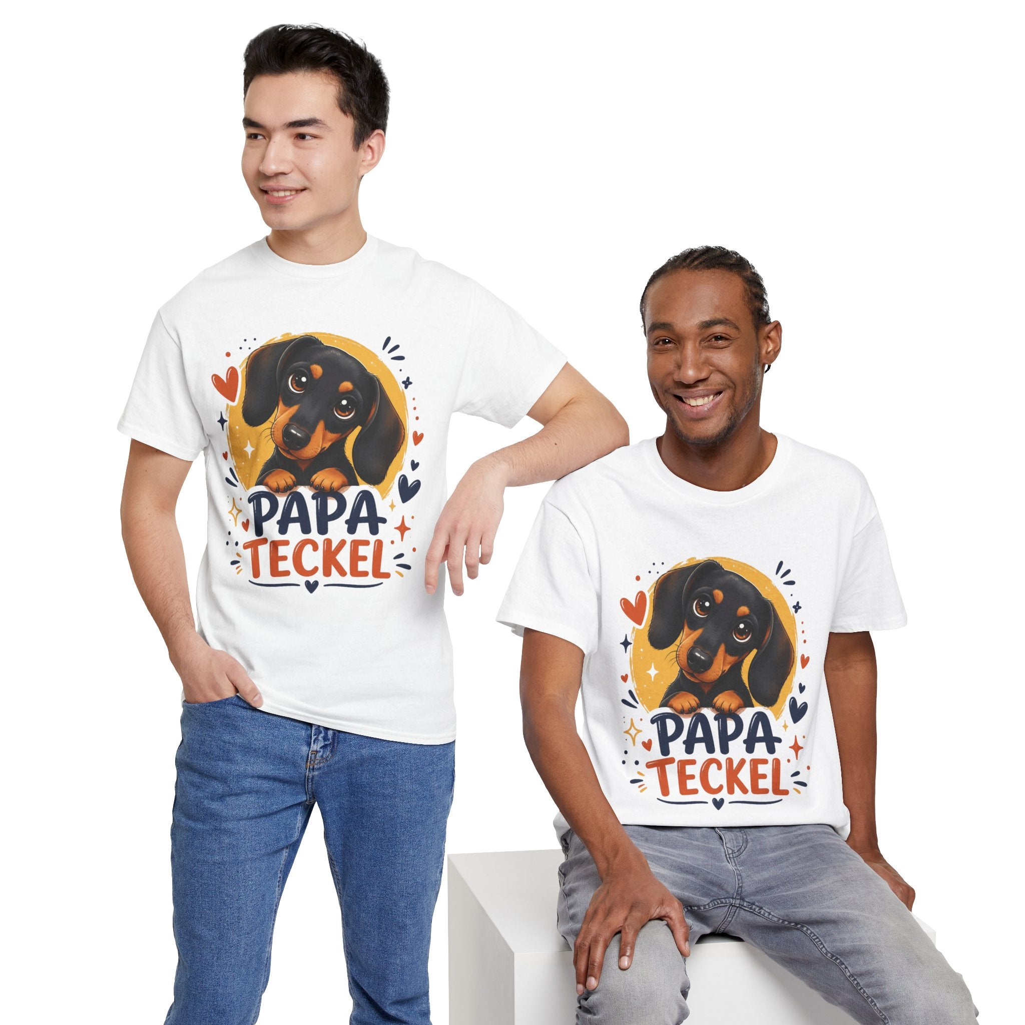 T-Shirt Homme Teckel – Papa Teckel Graphique
