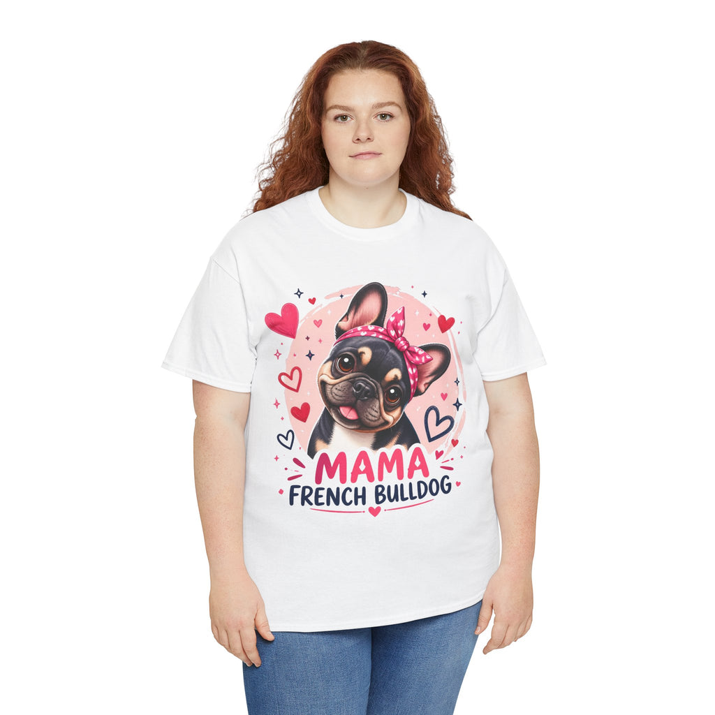 T-Shirt Femme Bouledogue Français – Mama Frenchie Graphique