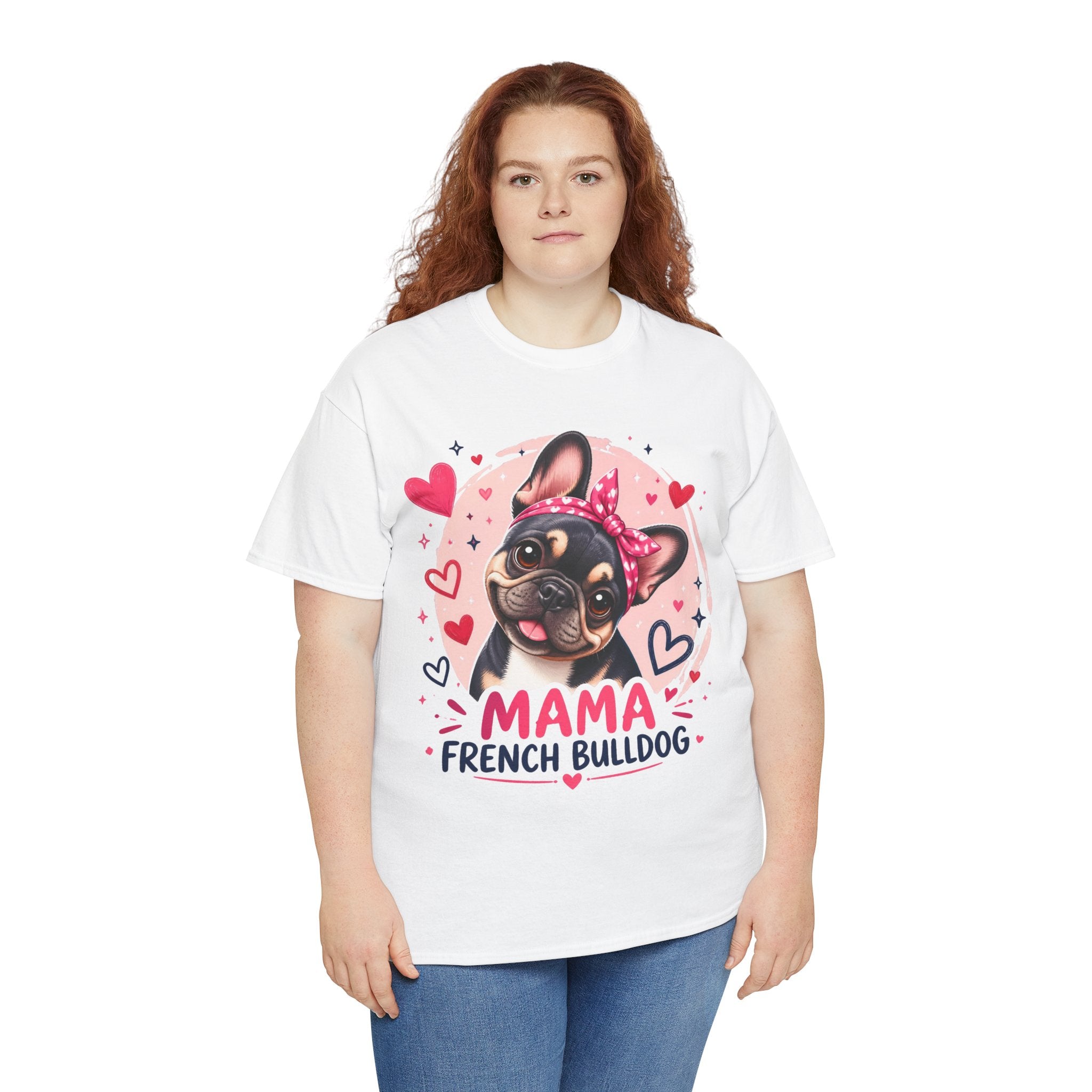T-Shirt Femme Bouledogue Français – Mama Frenchie Graphique