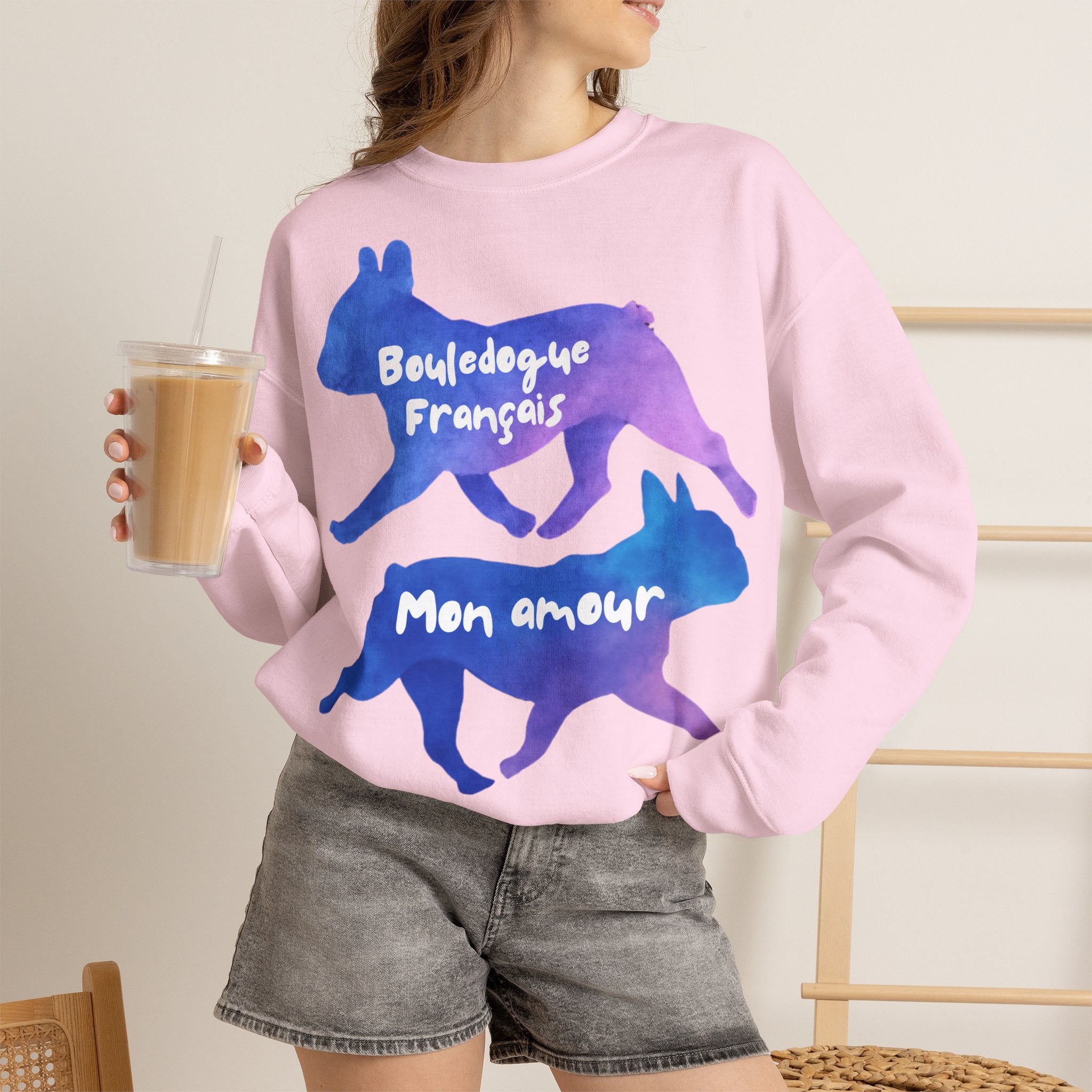 Sweatshirt Bouledogue Français – Bouledogue Français Mon Amour