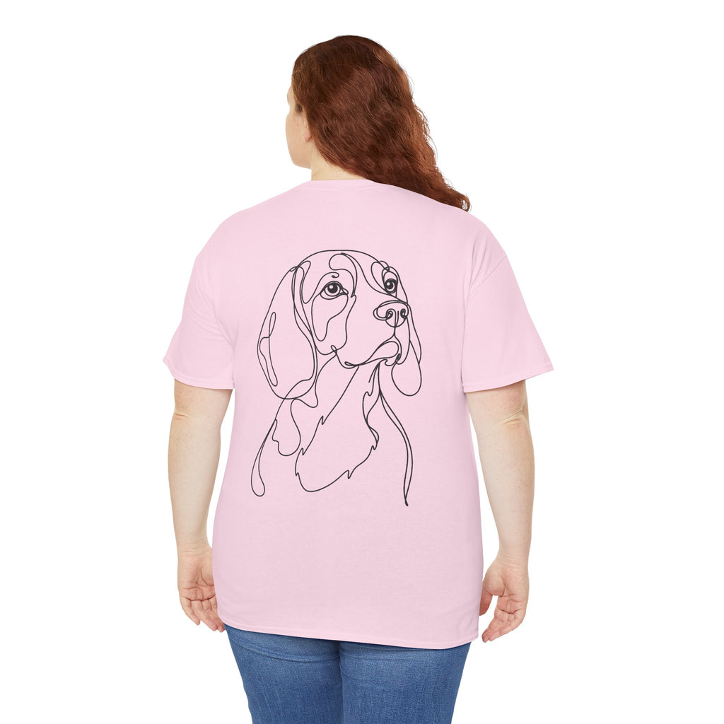 T-Shirt Beagle – Illustration Trait Recto Verso
