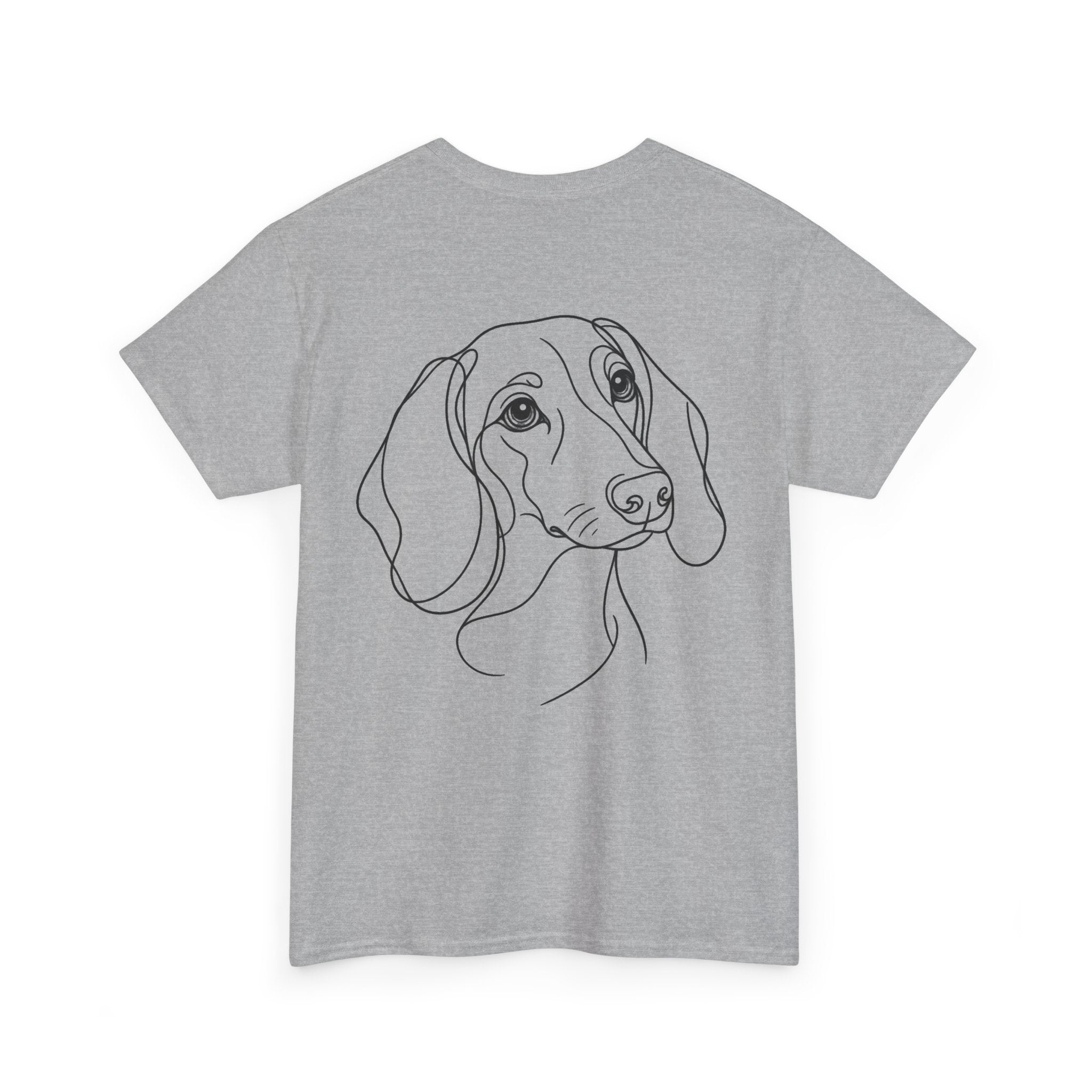 T-Shirt Teckel – Illustration Trait Recto Verso