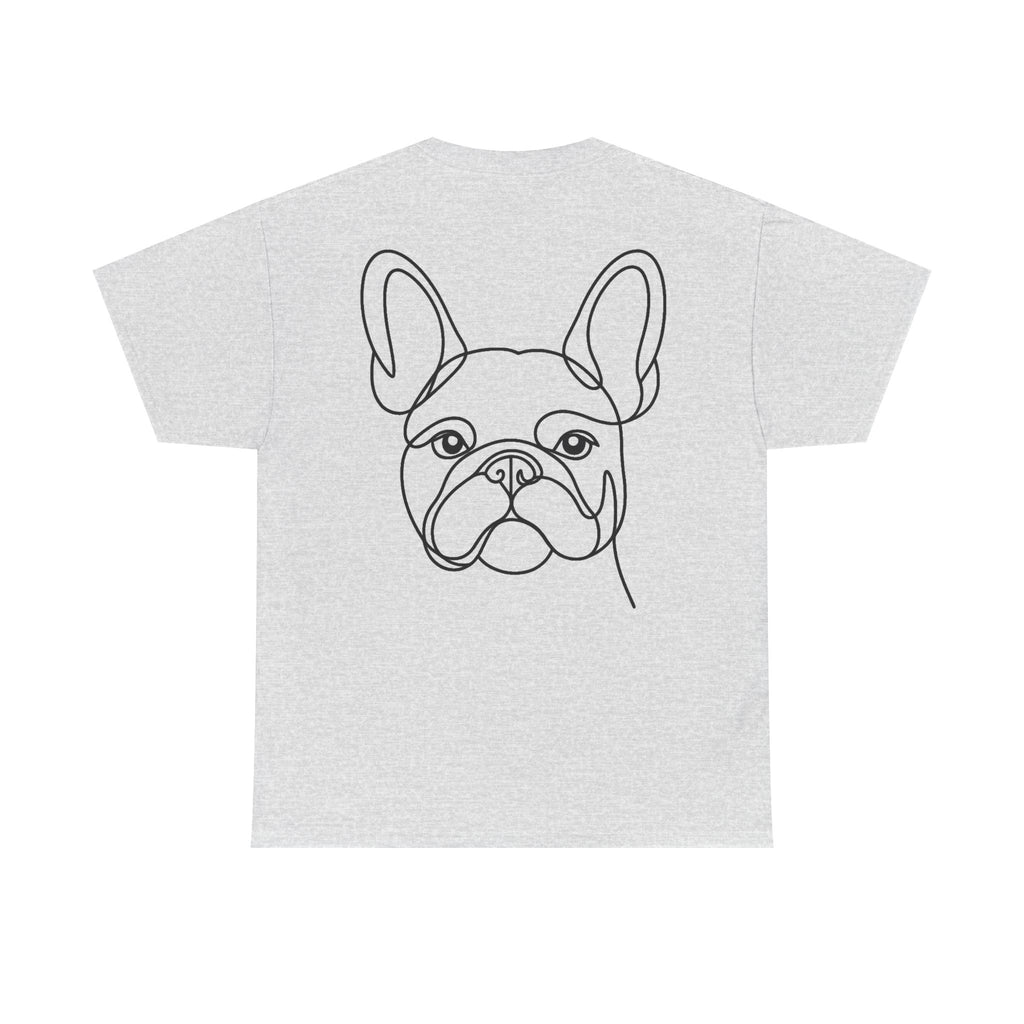 T-Shirt Bouledogue Français – Illustration Trait Recto Verso