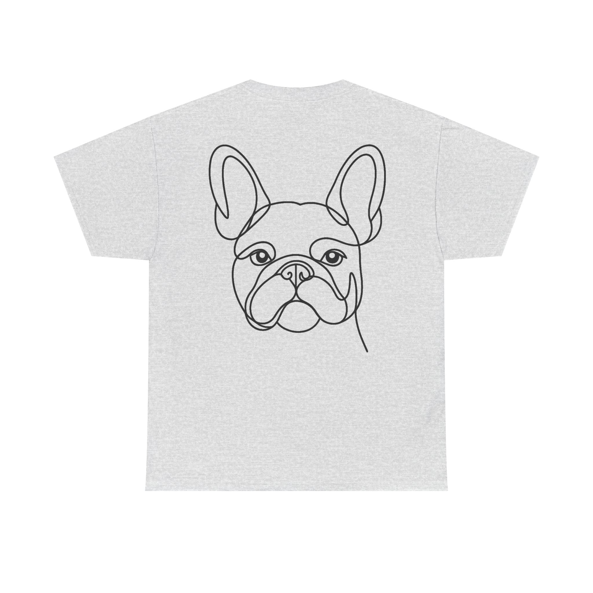 T-Shirt Bouledogue Français – Illustration Trait Recto Verso