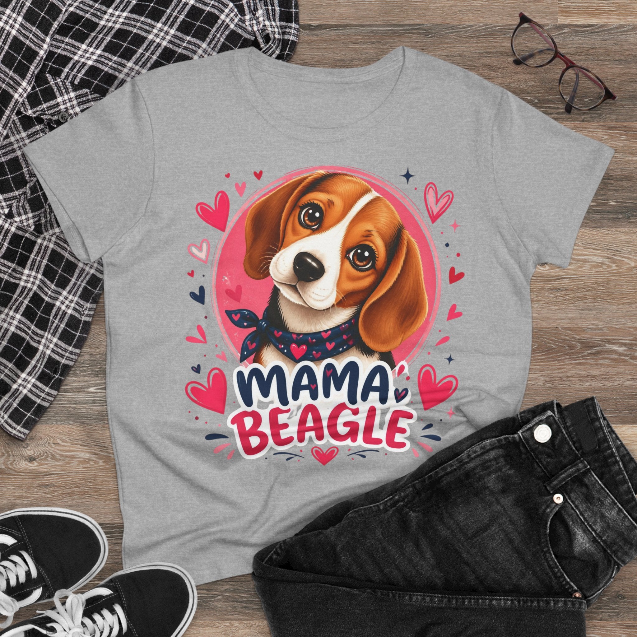 T-Shirt Femme Beagle - Mama Beagle