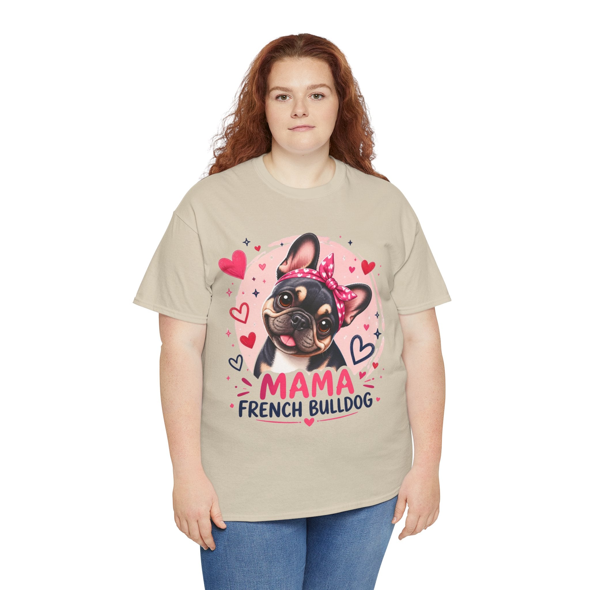 T-Shirt Femme Bouledogue Français – Mama Frenchie Graphique