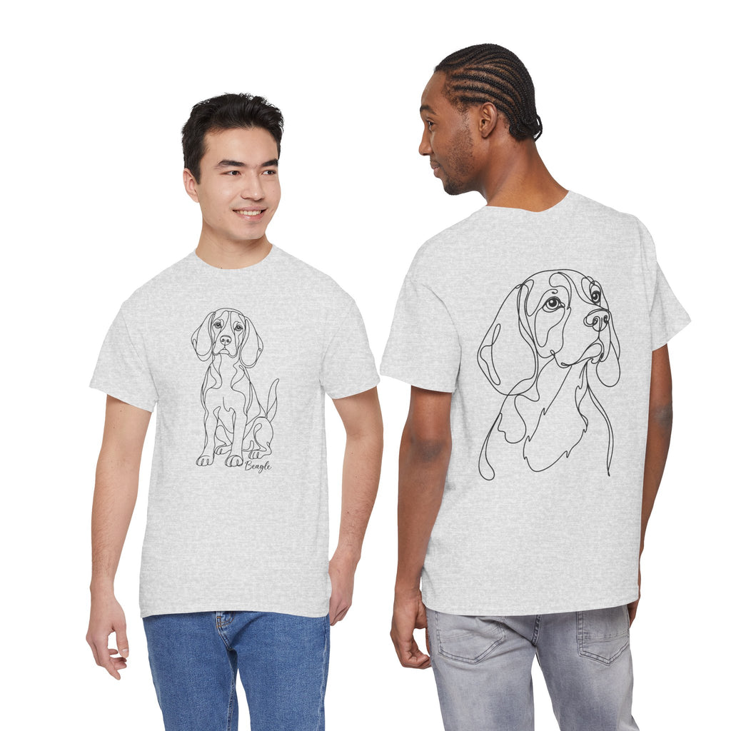 T-Shirt Beagle – Illustration Trait Recto Verso