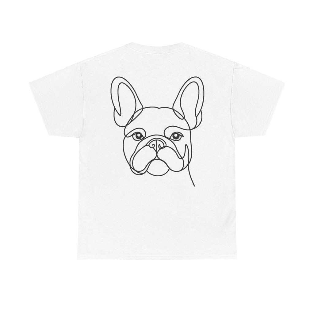 T-Shirt Bouledogue Français – Illustration Trait Recto Verso