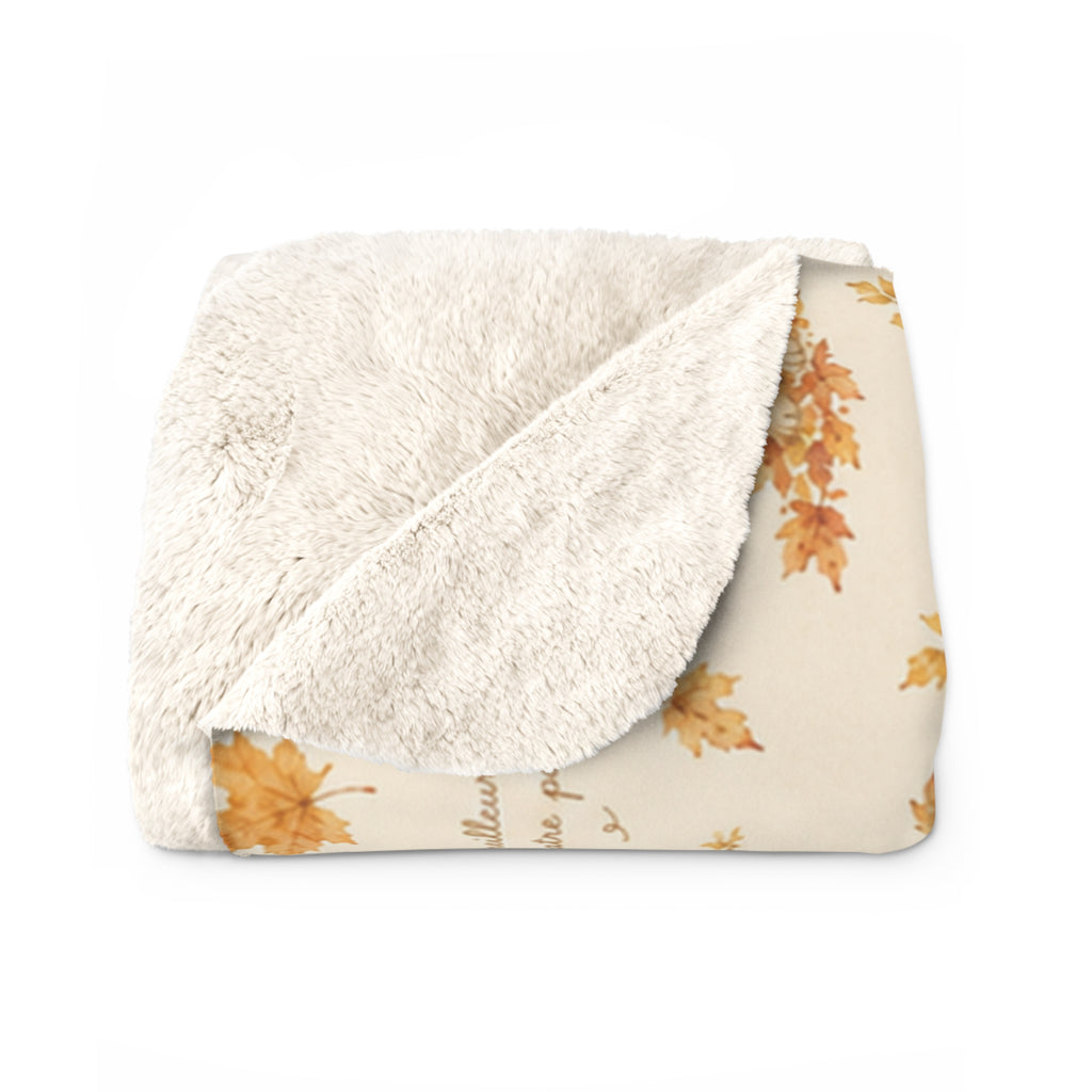 Couverture Polaire Sherpa Golden Retriever – Plaid Peluche Chien Golden Retriever