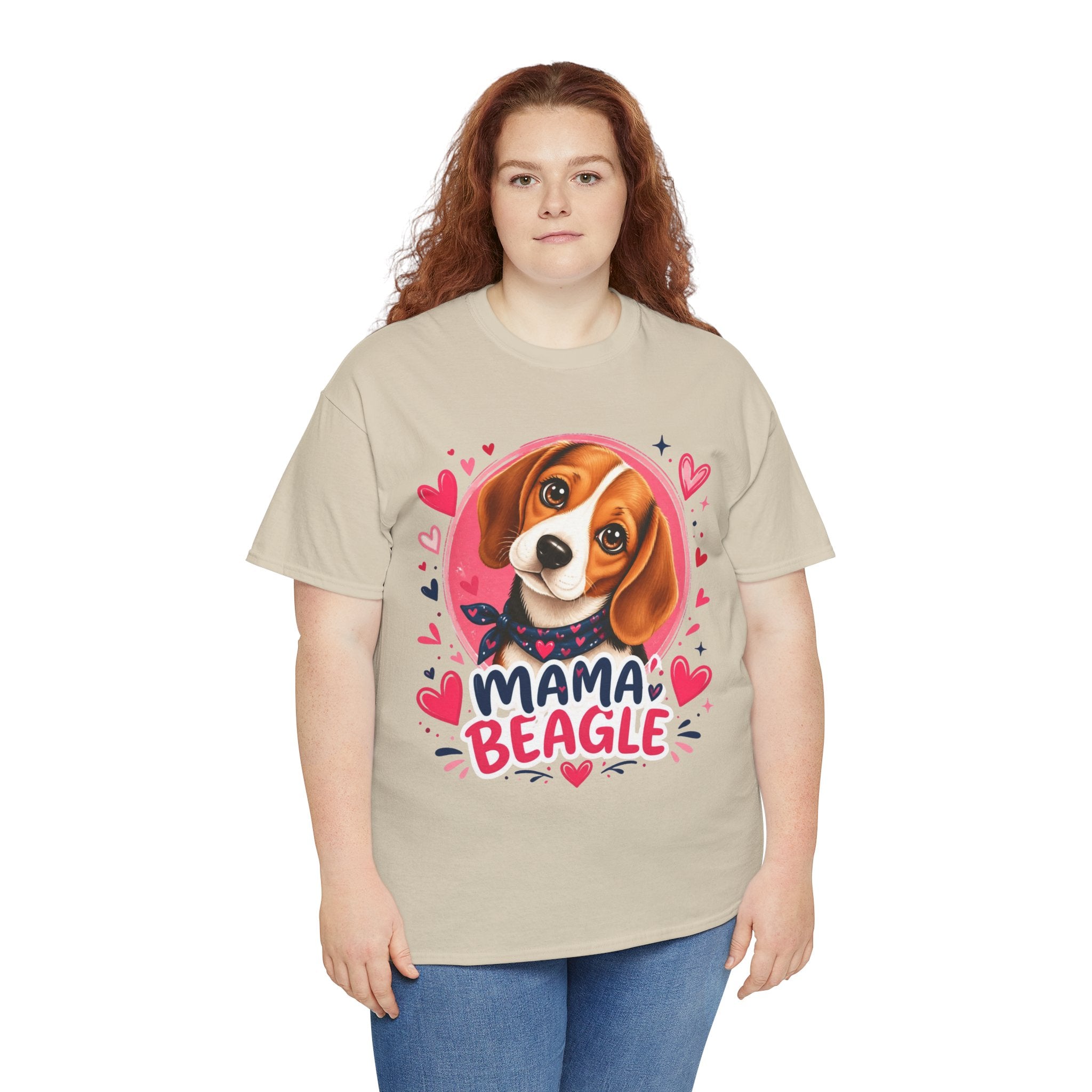 T-Shirt Femme Beagle – Maman Beagle Graphique