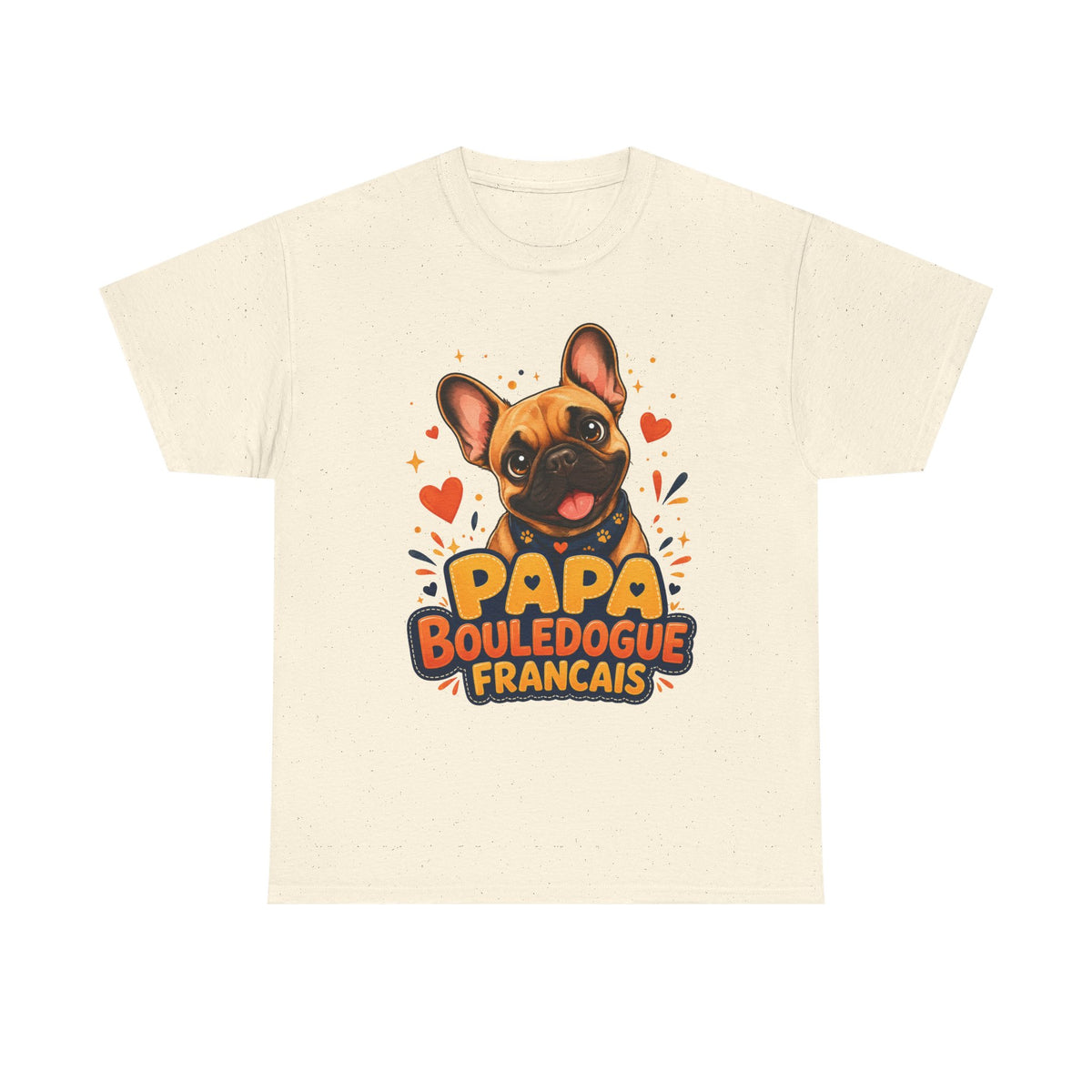 T-Shirt Homme Bouledogue Français – Papa Frenchie Cadeau