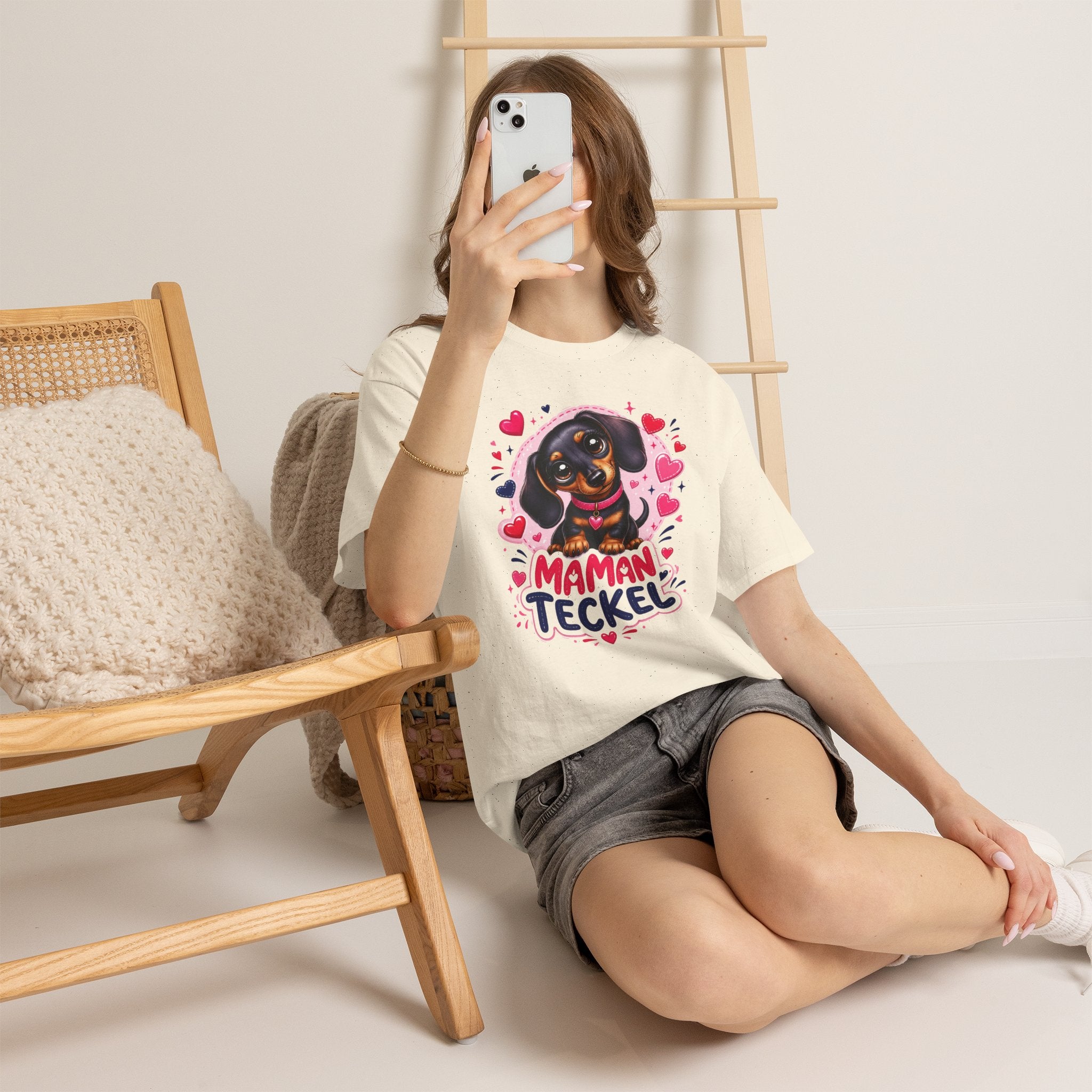 T-Shirt Femme Teckel – Maman Teckel Cadeau
