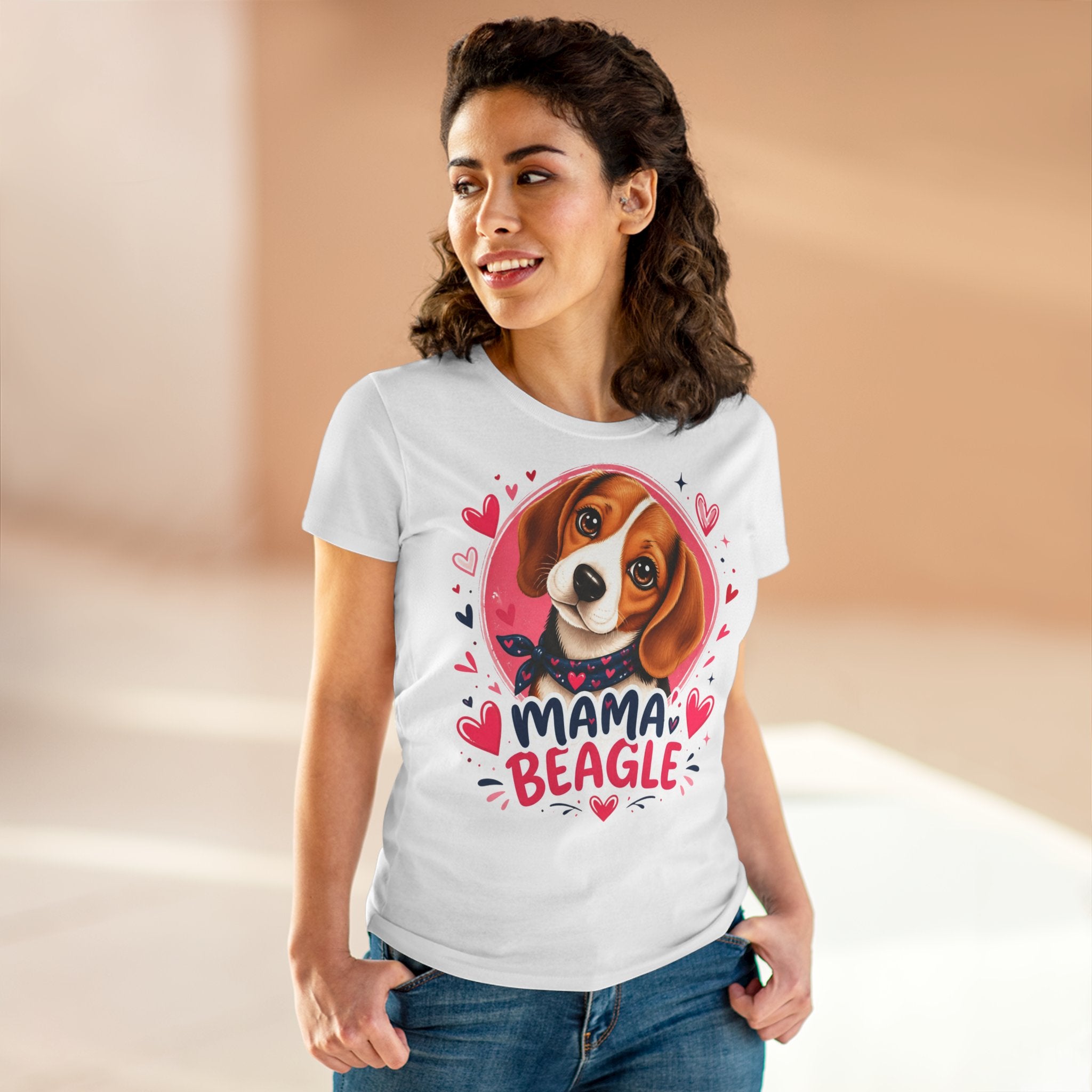 T-Shirt Femme Beagle - Mama Beagle