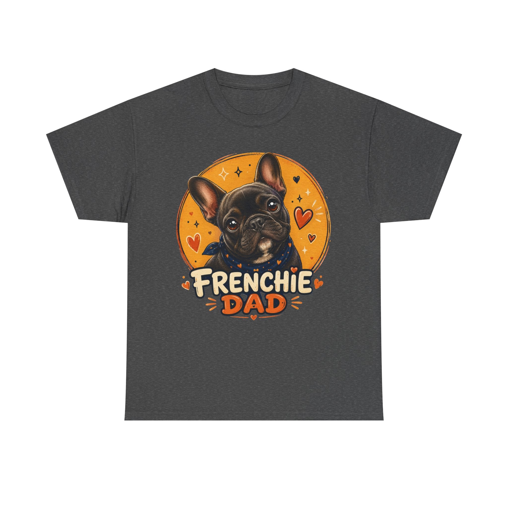 T-Shirt Homme Bouledogue Français – Papa Frenchie Graphique