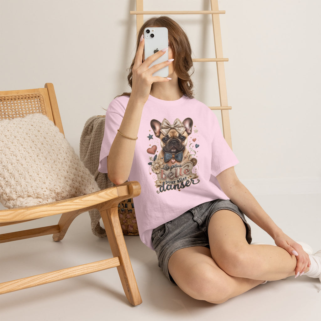 T-Shirt Femme Bouledogue Français – La Plus Belle Pour Danser