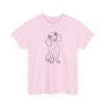 T-Shirt Teckel – Illustration Trait Recto Verso