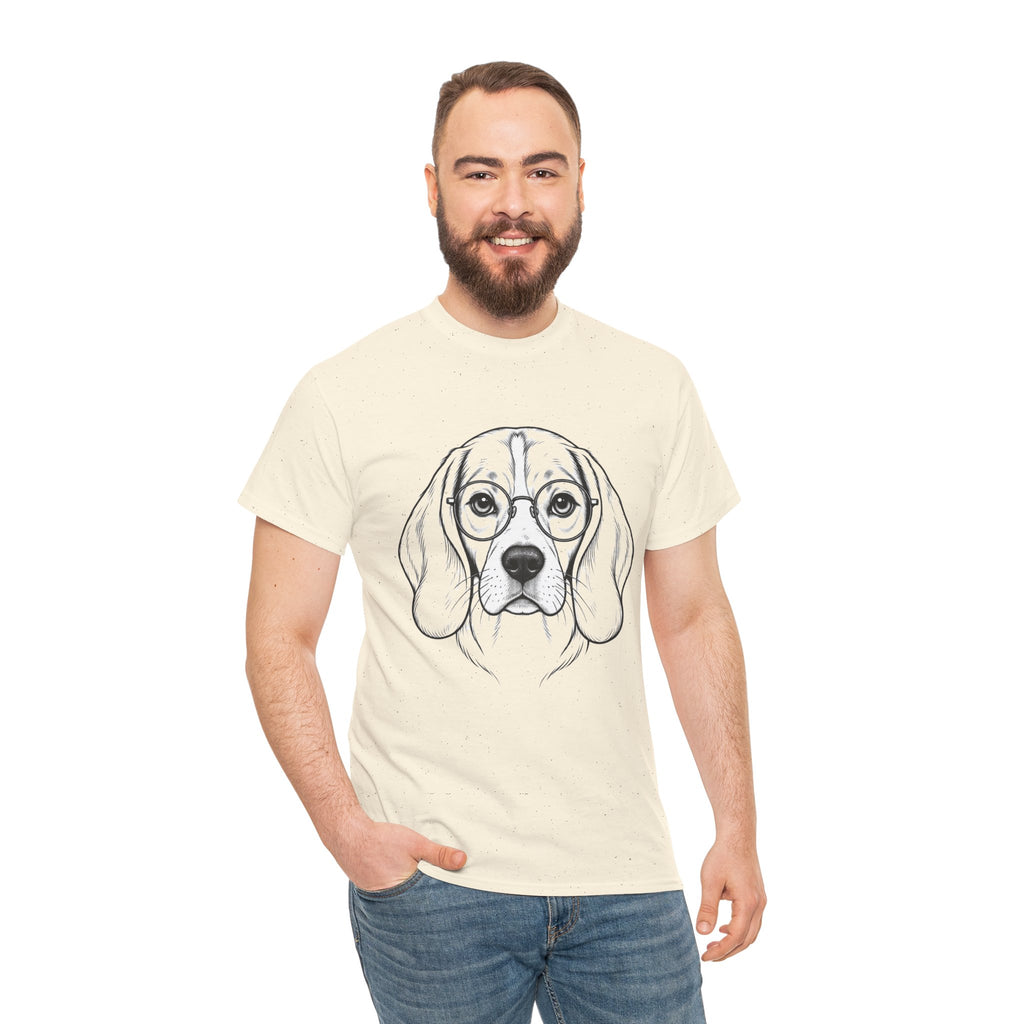 T-Shirt Beagle Humour – Portrait Beagle à Lunettes