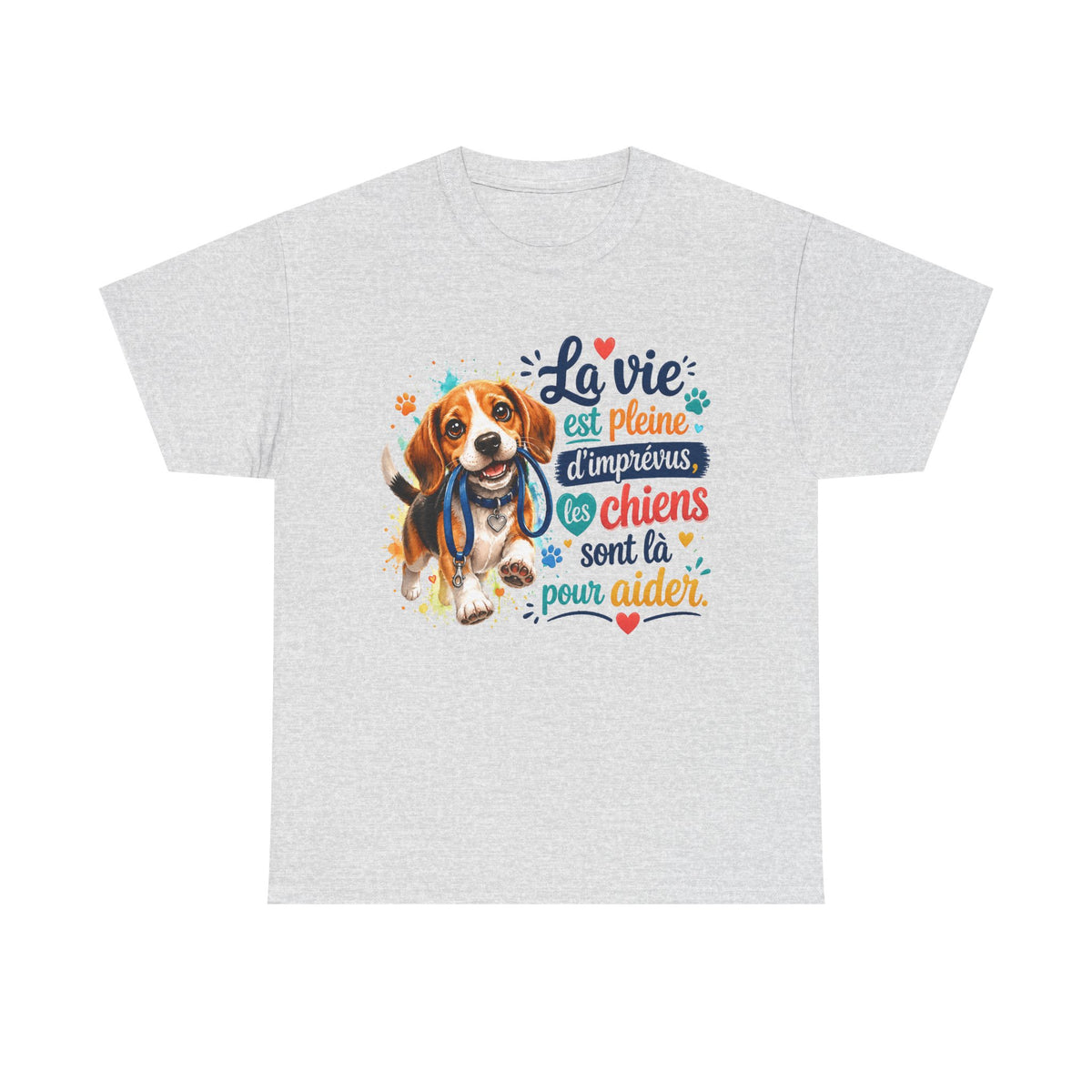 T-Shirt Beagle Humour – La Vie Est Pleine d’Imprévus