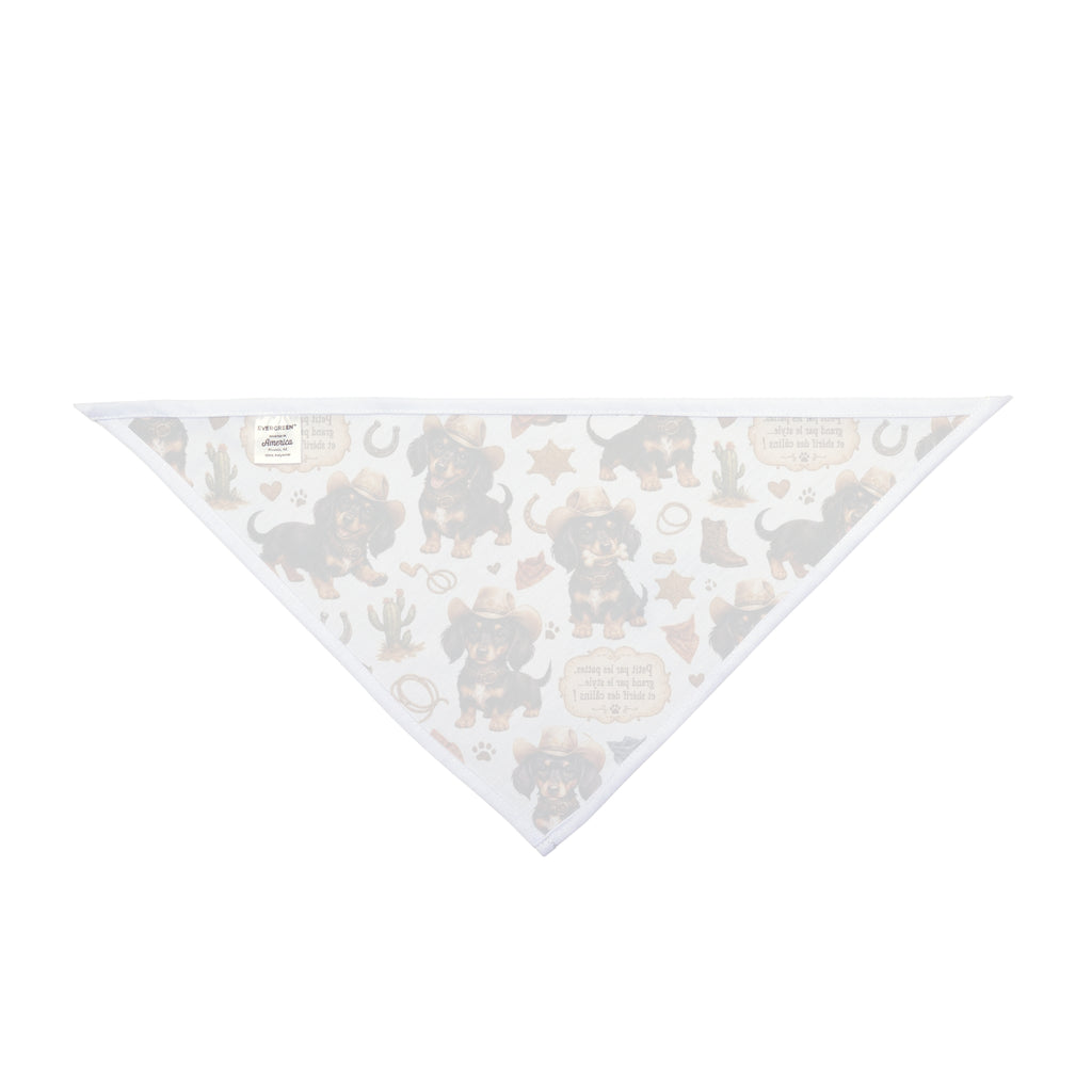 Bandana Teckel - Pattern Teckel Cowboy