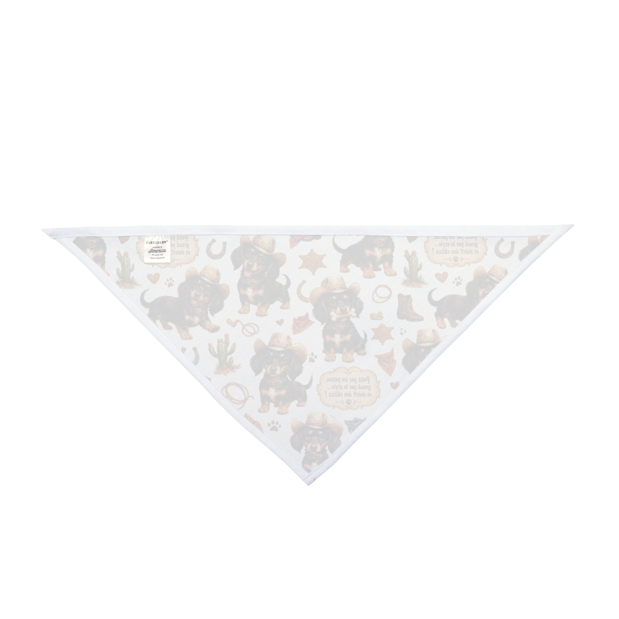 Bandana Teckel - Pattern Teckel Cowboy