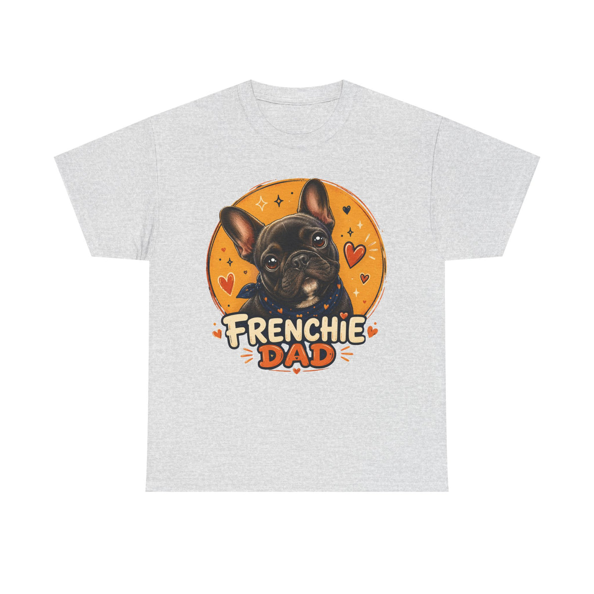 T-Shirt Homme Bouledogue Français – Papa Frenchie Graphique